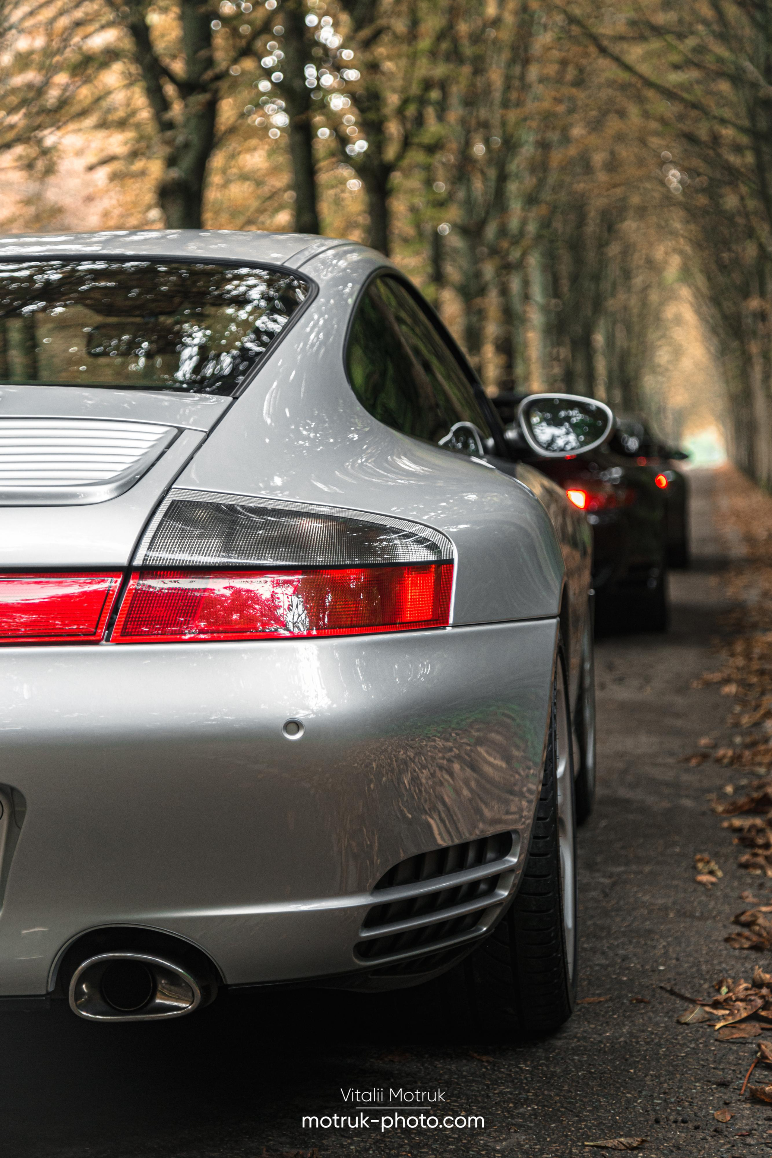 3 Porsches. Photographe de voitures à Paris — Vitalii Motruk