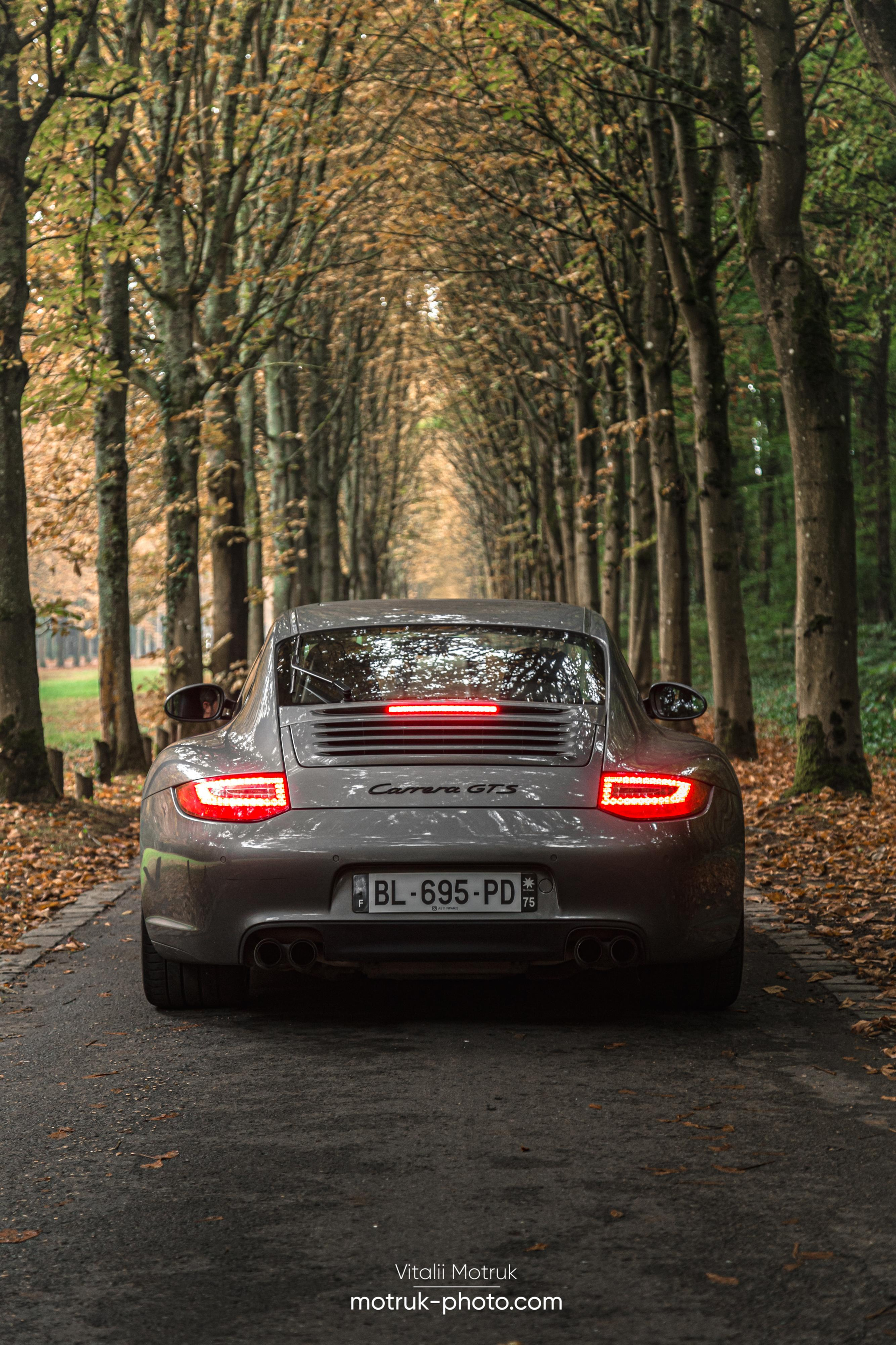 3 Porsches. Photographe de voitures à Paris — Vitalii Motruk