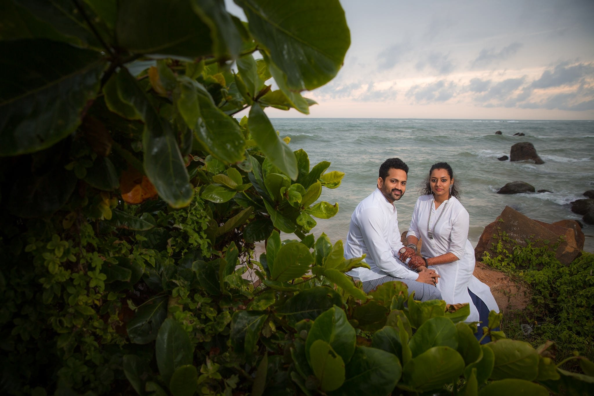 Post wedding portraits at Mount Lavinia, Sri Lanka