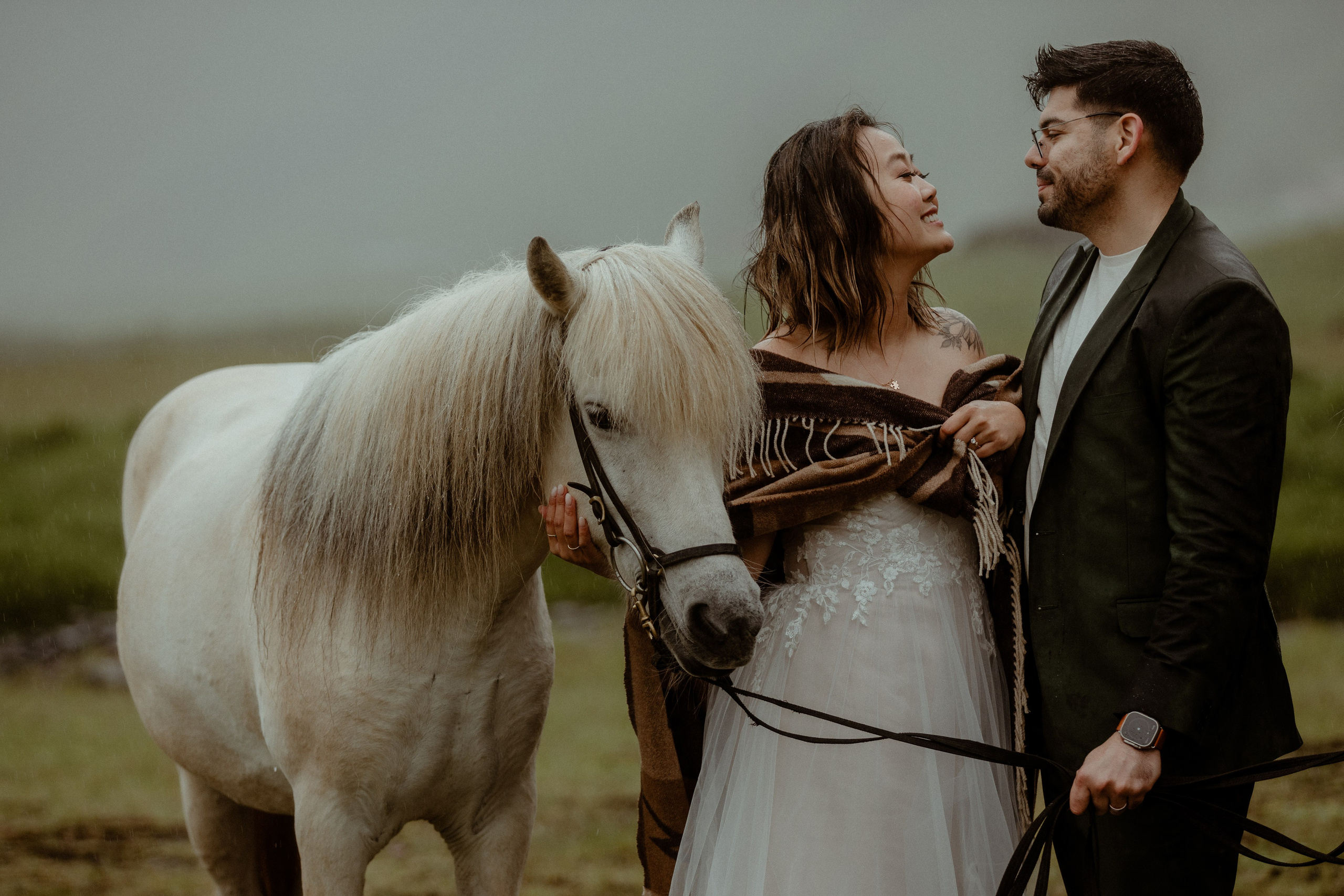 Elopement at Kvernufoss Waterfall. Iceland elopement photographer & videographer