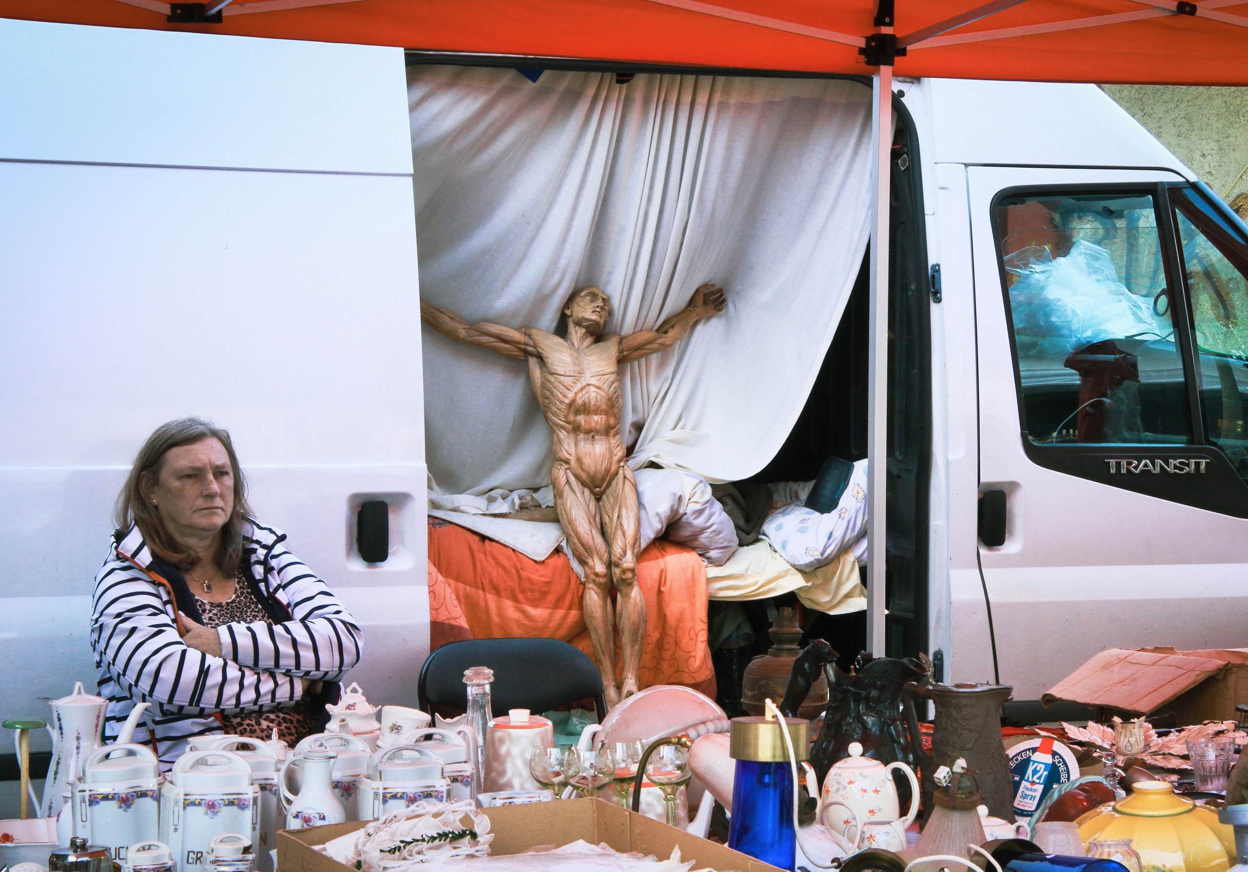 Trabrennbahn Karlshorst antique market for Exberliner magazine. Maria Bogachek Photography