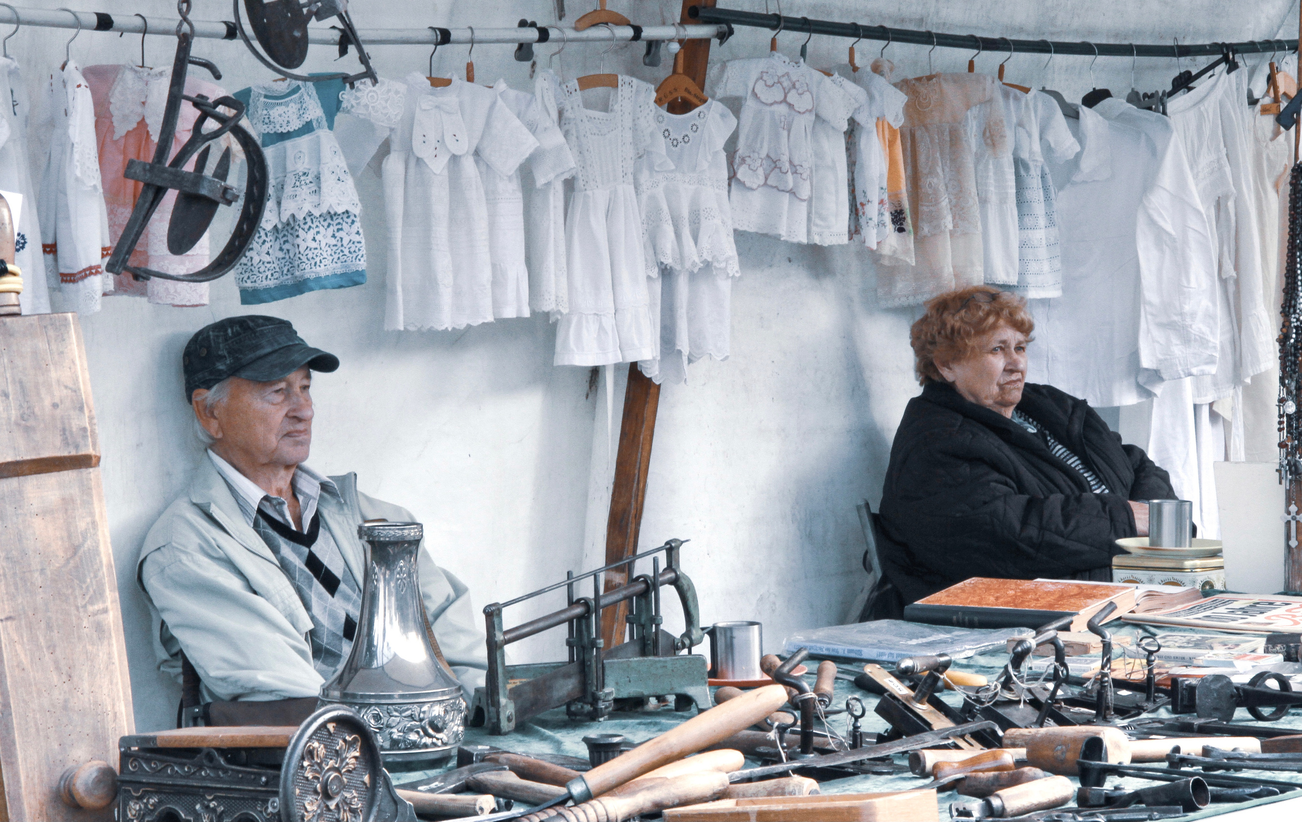 Trabrennbahn Karlshorst antique market for Exberliner magazine. Maria Bogachek Photography