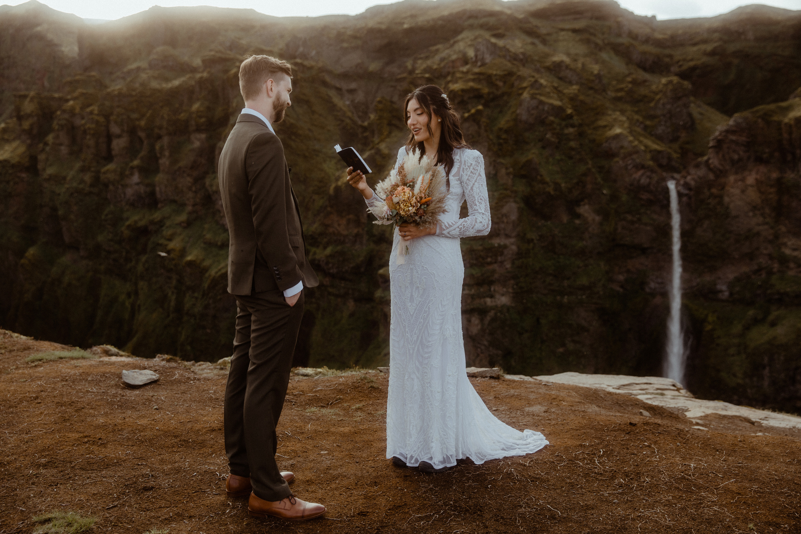 Adventure elopement in Iceland. Iceland elopement photographer & videographer