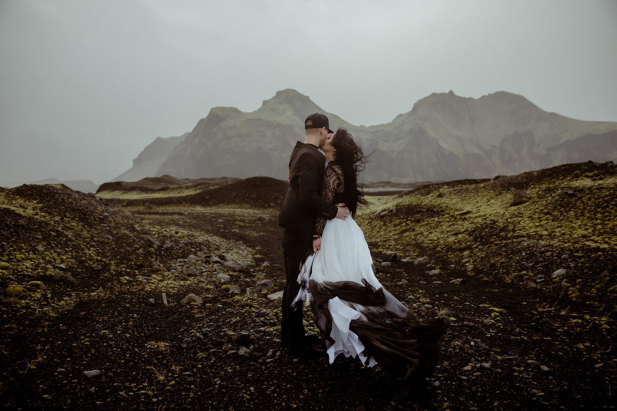 Snowy Elopement in Iceland. Iceland elopement photographer & videographer