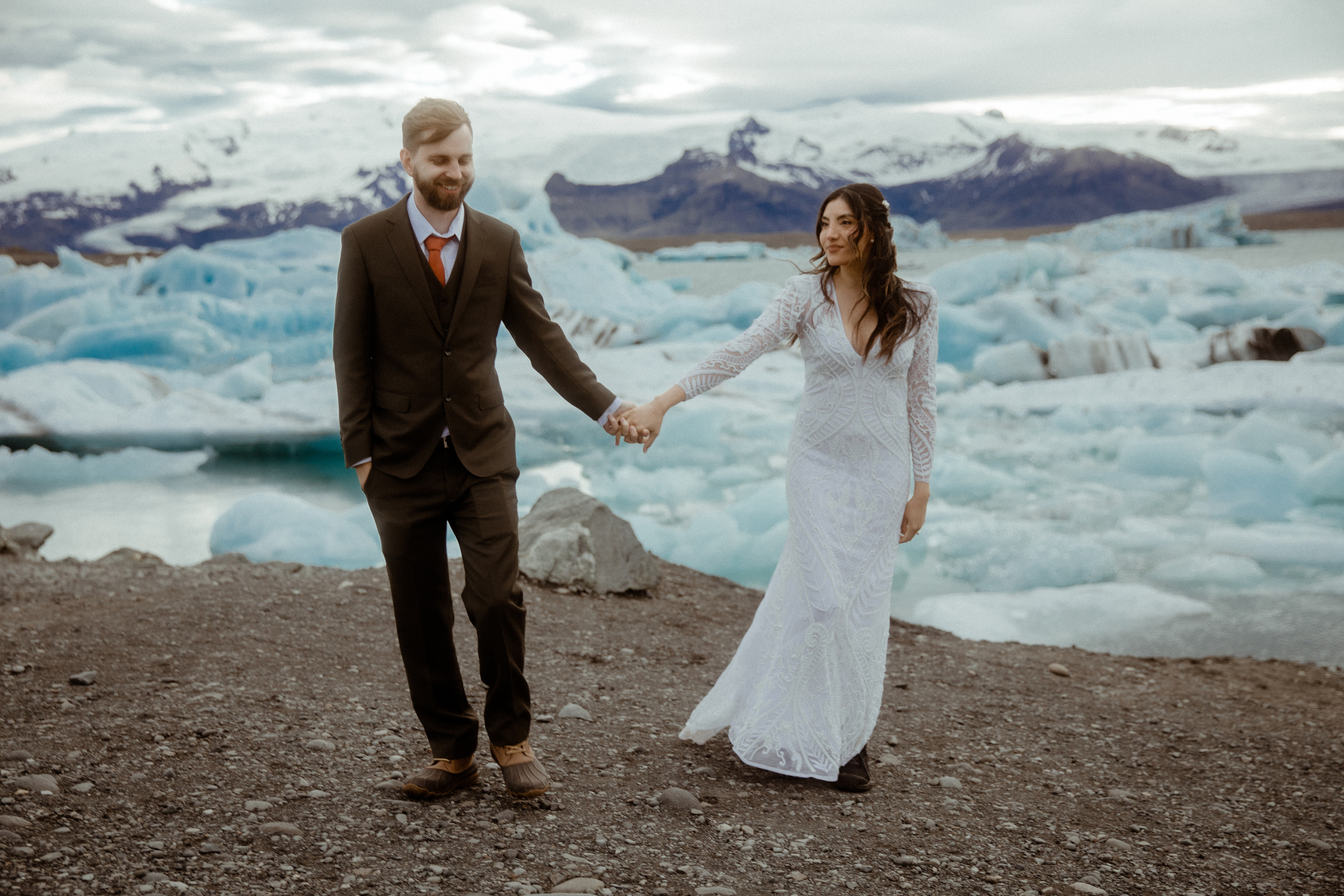 Adventure elopement in Iceland. Iceland elopement photographer & videographer