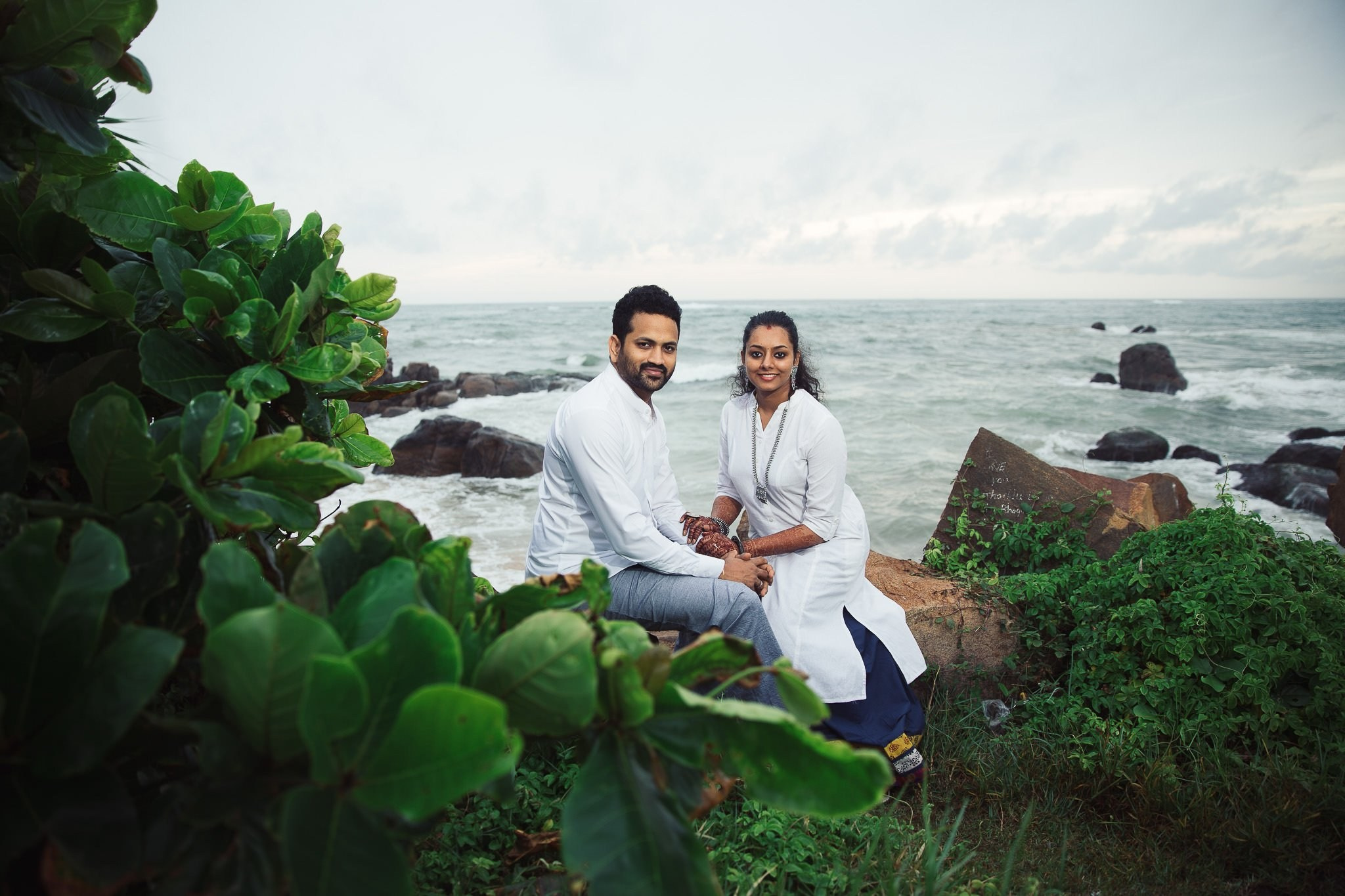 Post wedding portraits at Mount Lavinia, Sri Lanka