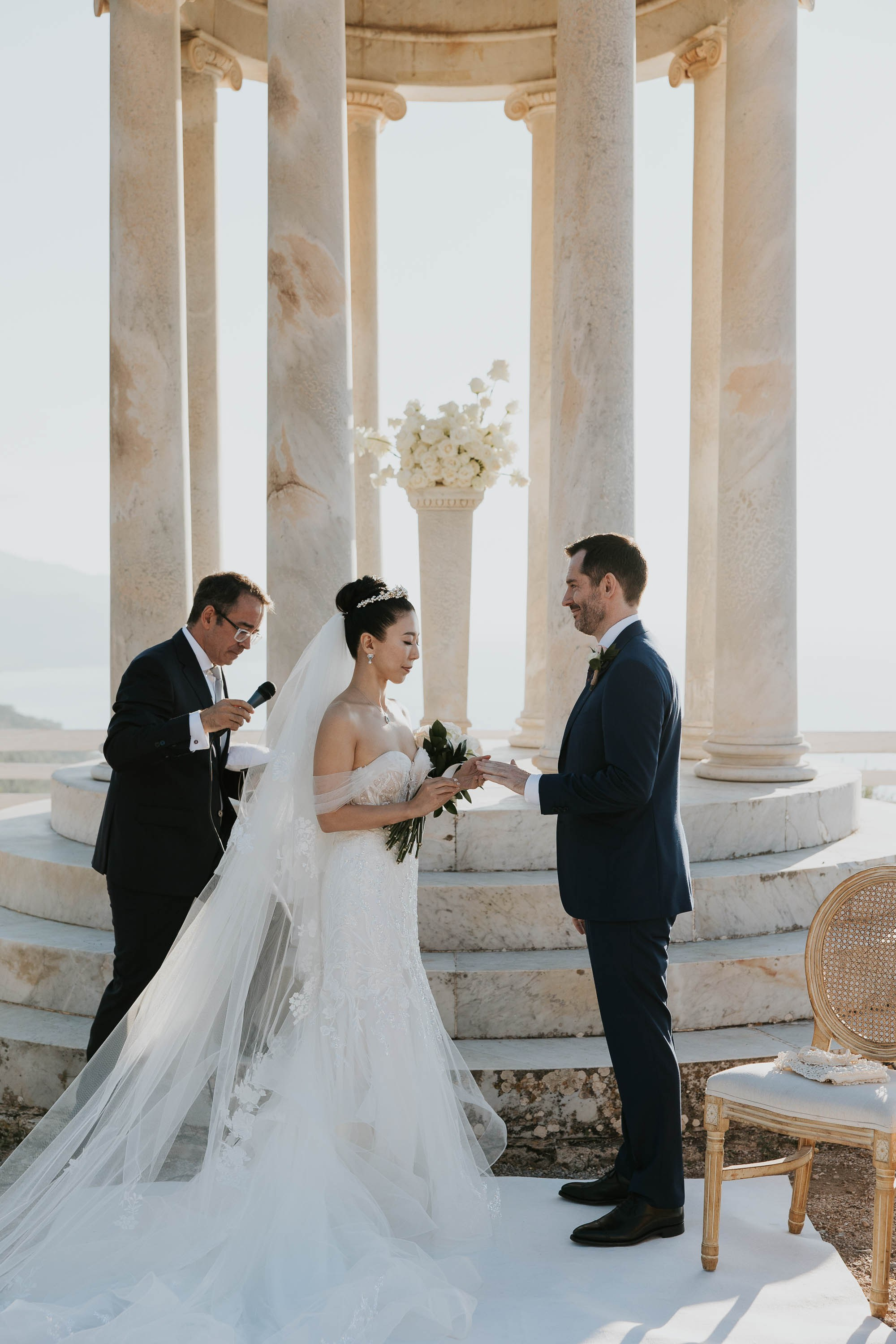 Son Marroig Venue for Masumi & Chris Wedding Ceremony. Wedding Celebrant in Mallorca Iban Collin