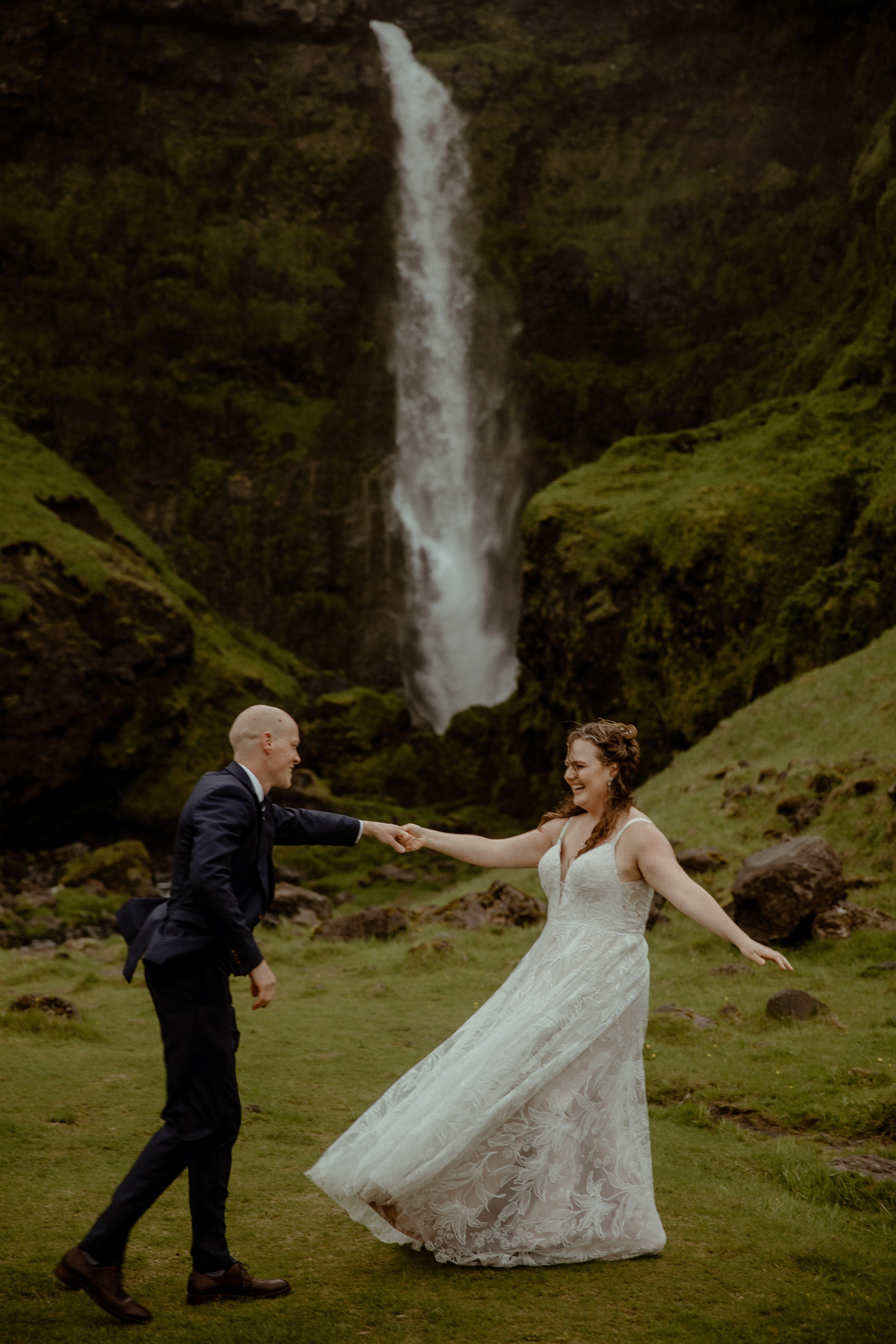 Iceland Elopement at Black Sand Beach. Iceland elopement photographer & videographer