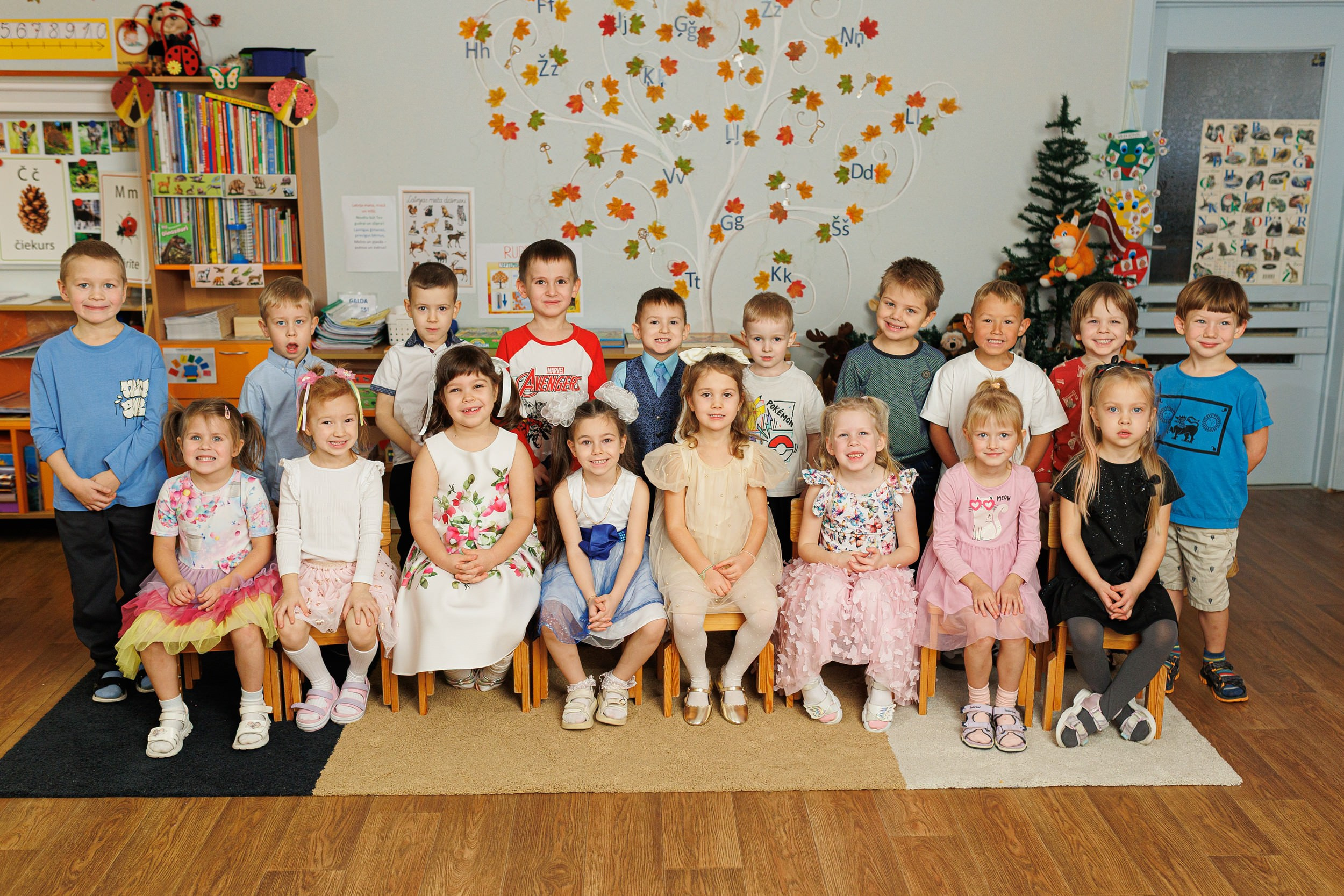 Bērnudārza grupas fotosesija