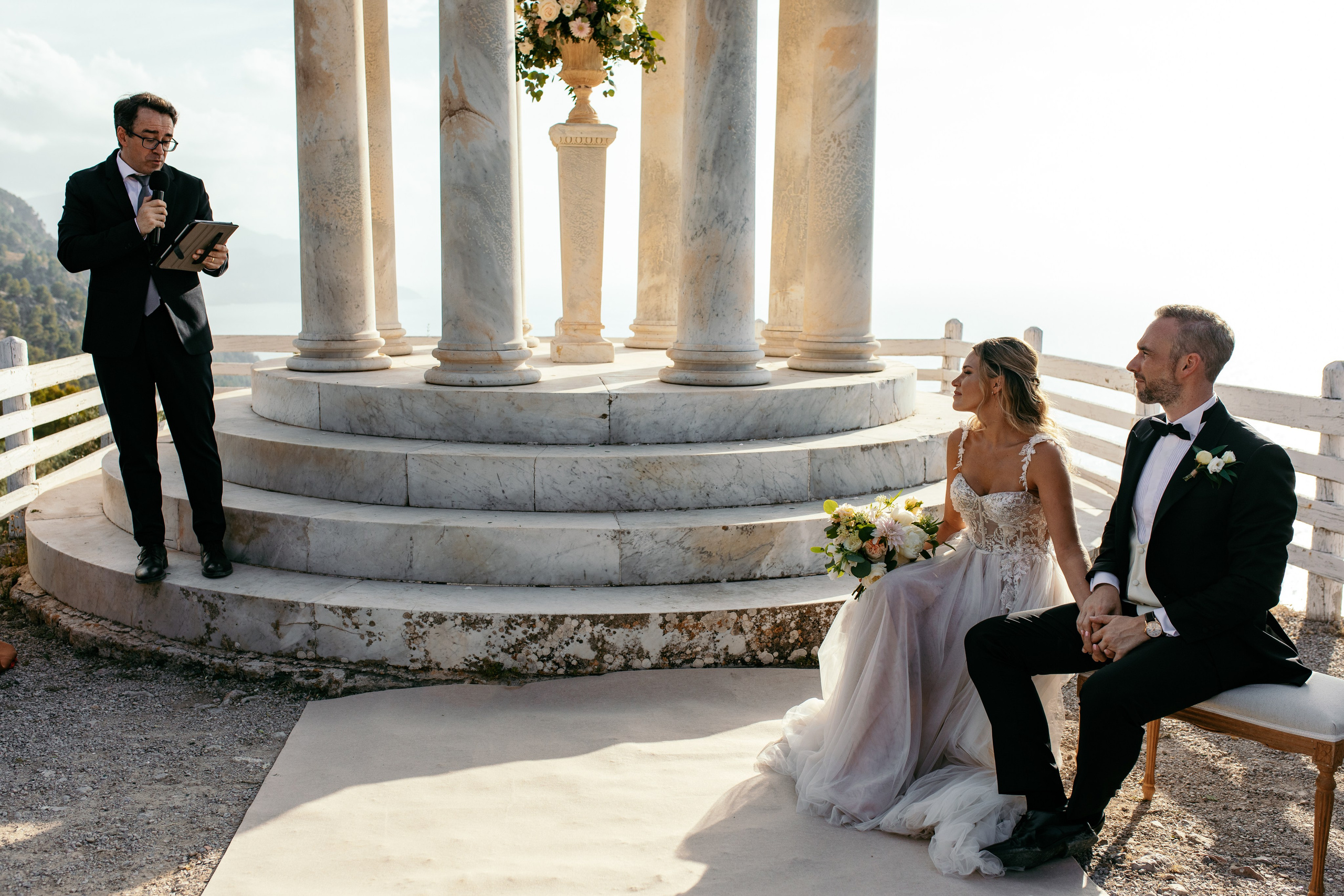 Wedding Ceremony in Son Marroig. Wedding Celebrant in Mallorca Iban Collin