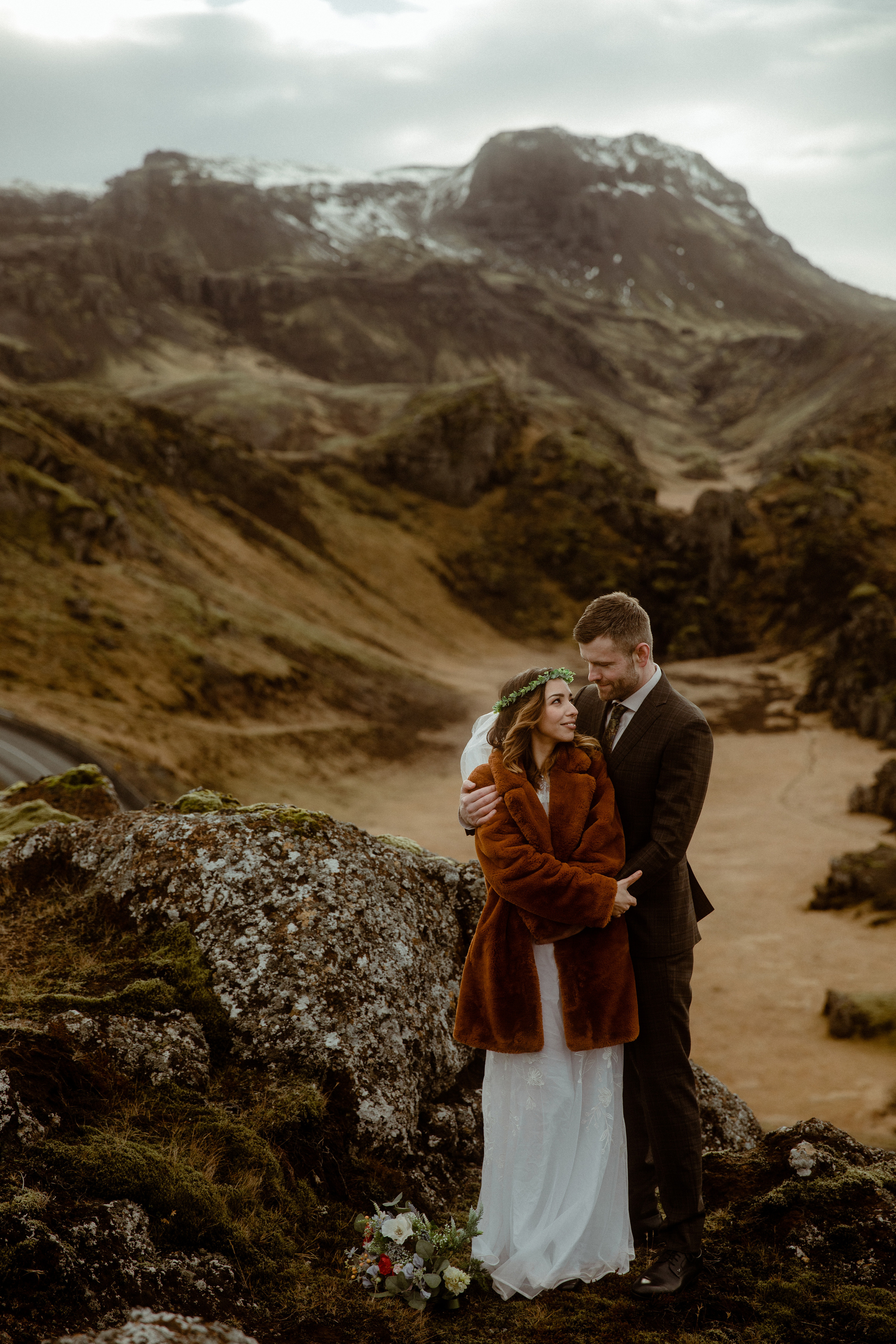 Iceland Private Waterfall Elopement. Iceland elopement photographer & videographer