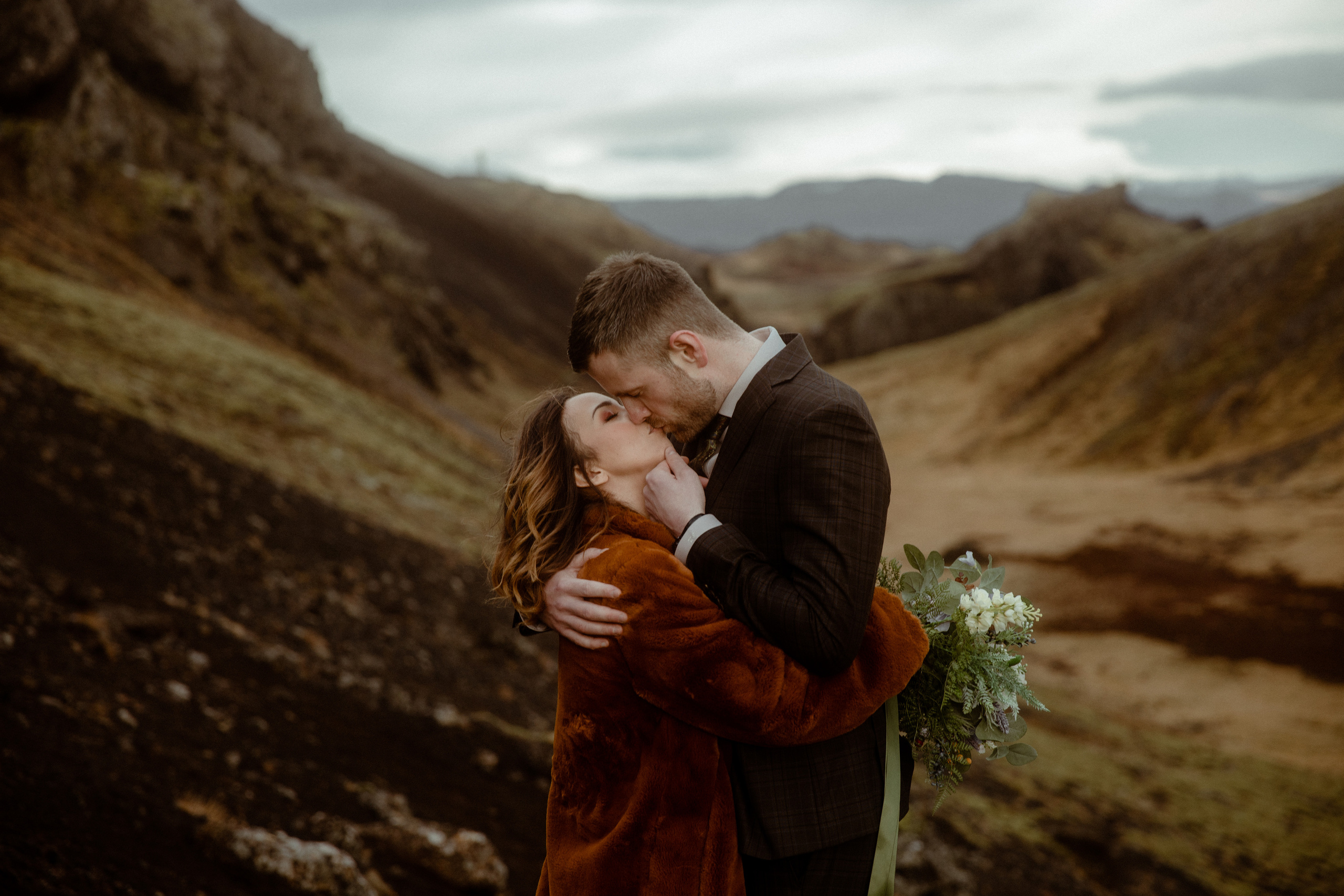 Iceland Private Waterfall Elopement. Iceland elopement photographer & videographer