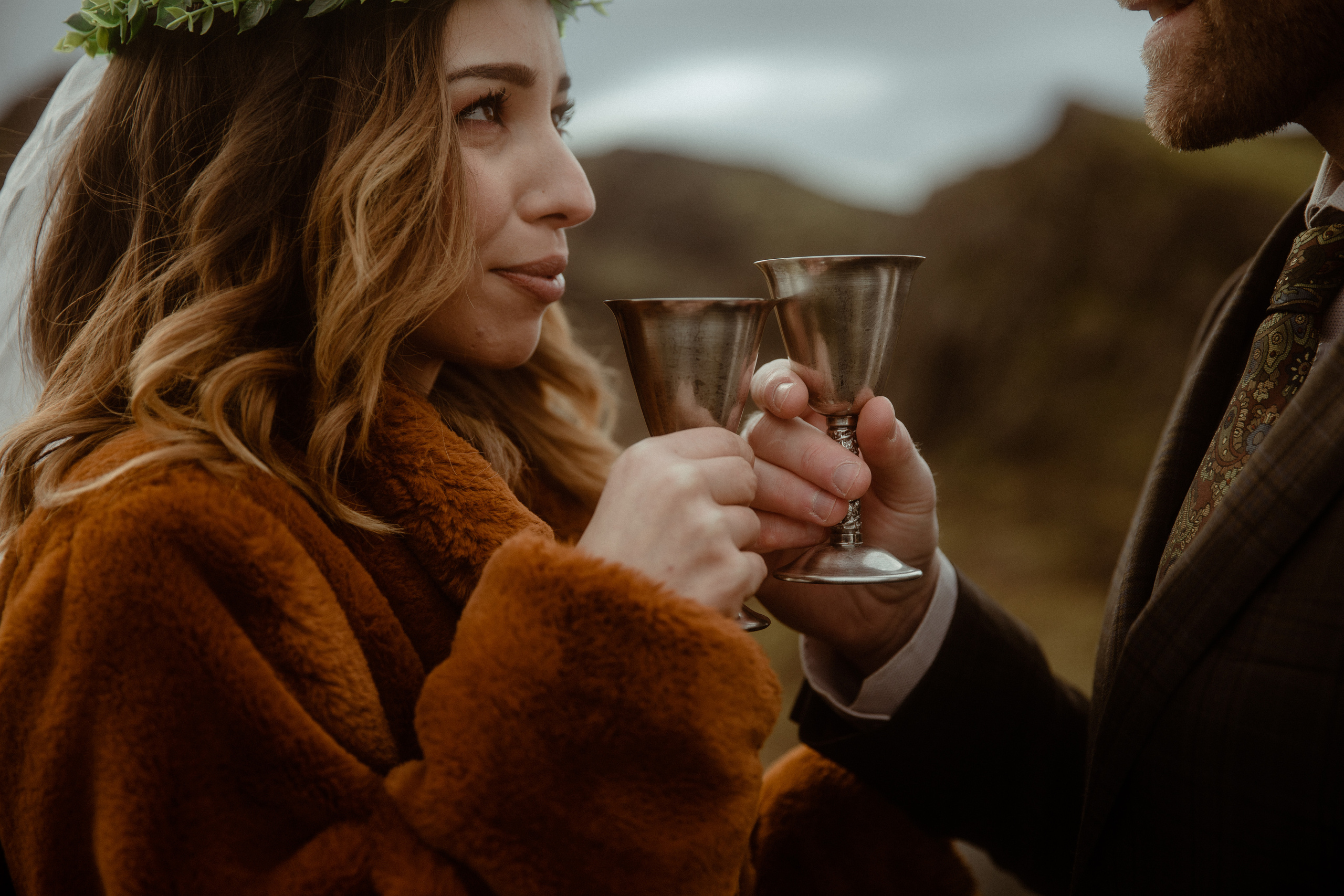 Iceland Private Waterfall Elopement. Iceland elopement photographer & videographer