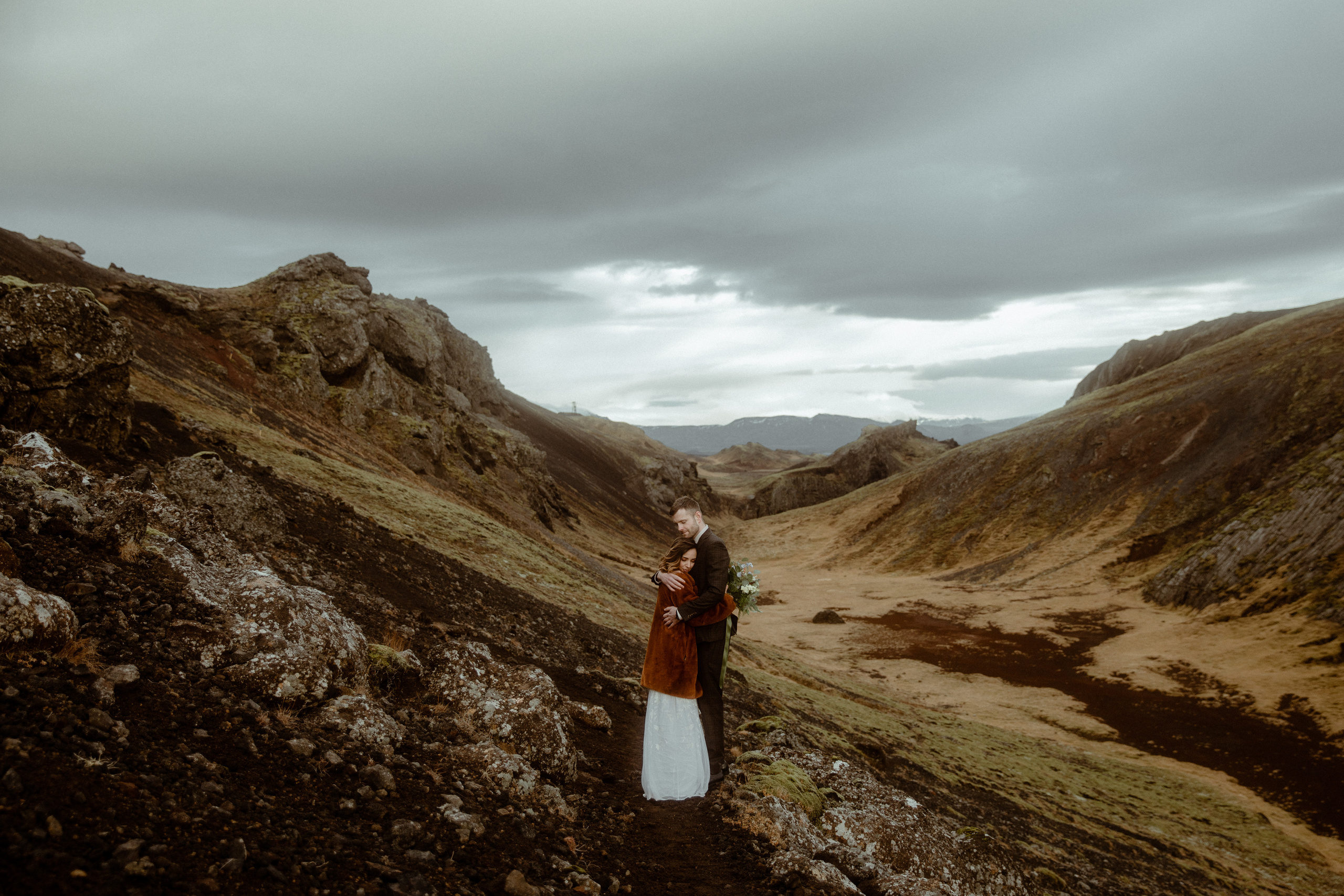 Iceland Private Waterfall Elopement. Iceland elopement photographer & videographer