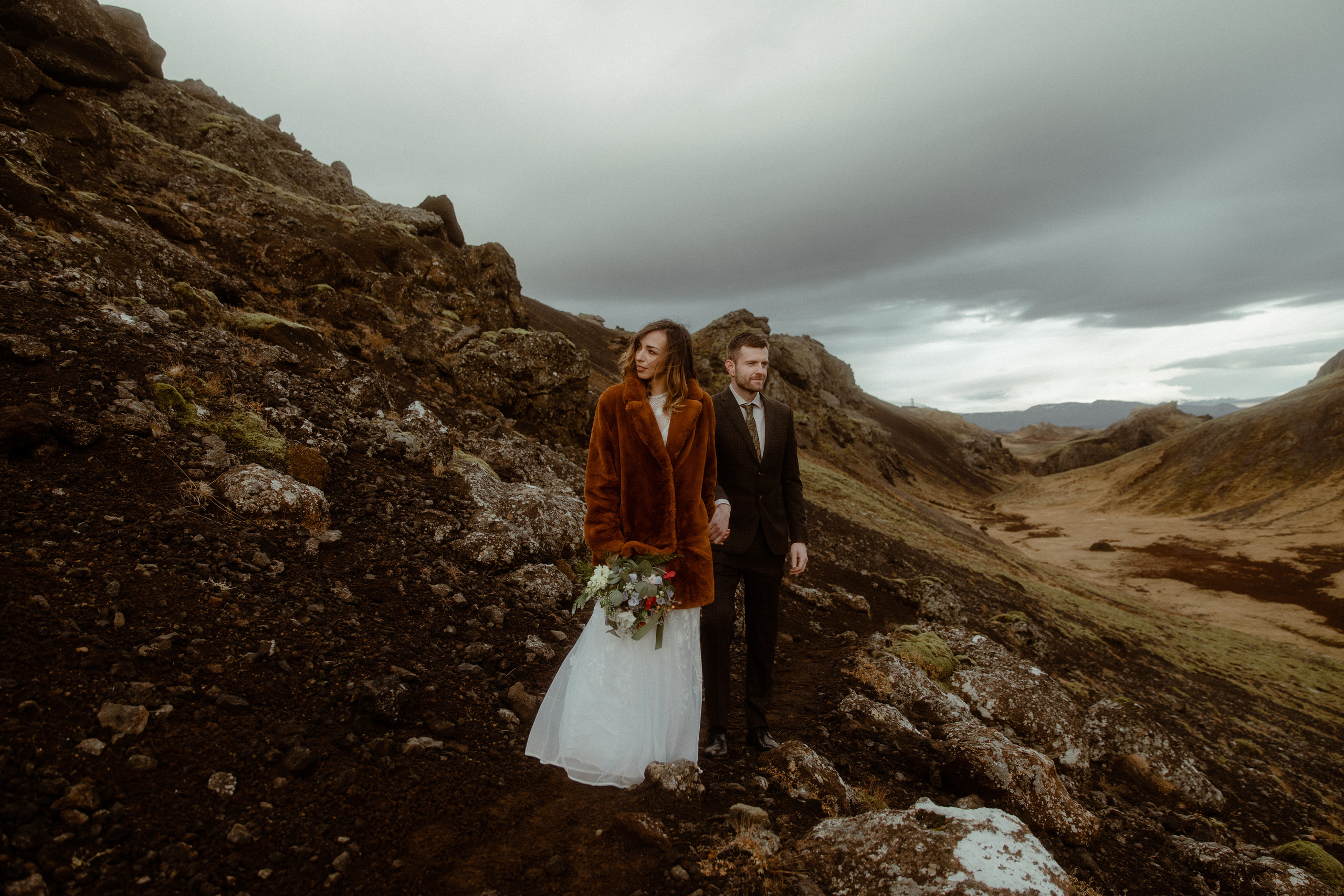 Iceland Private Waterfall Elopement. Iceland elopement photographer & videographer