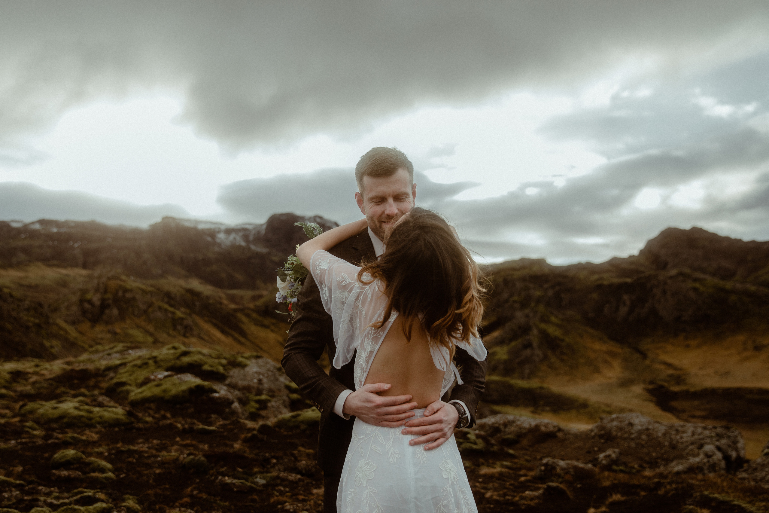 Iceland Private Waterfall Elopement. Iceland elopement photographer & videographer