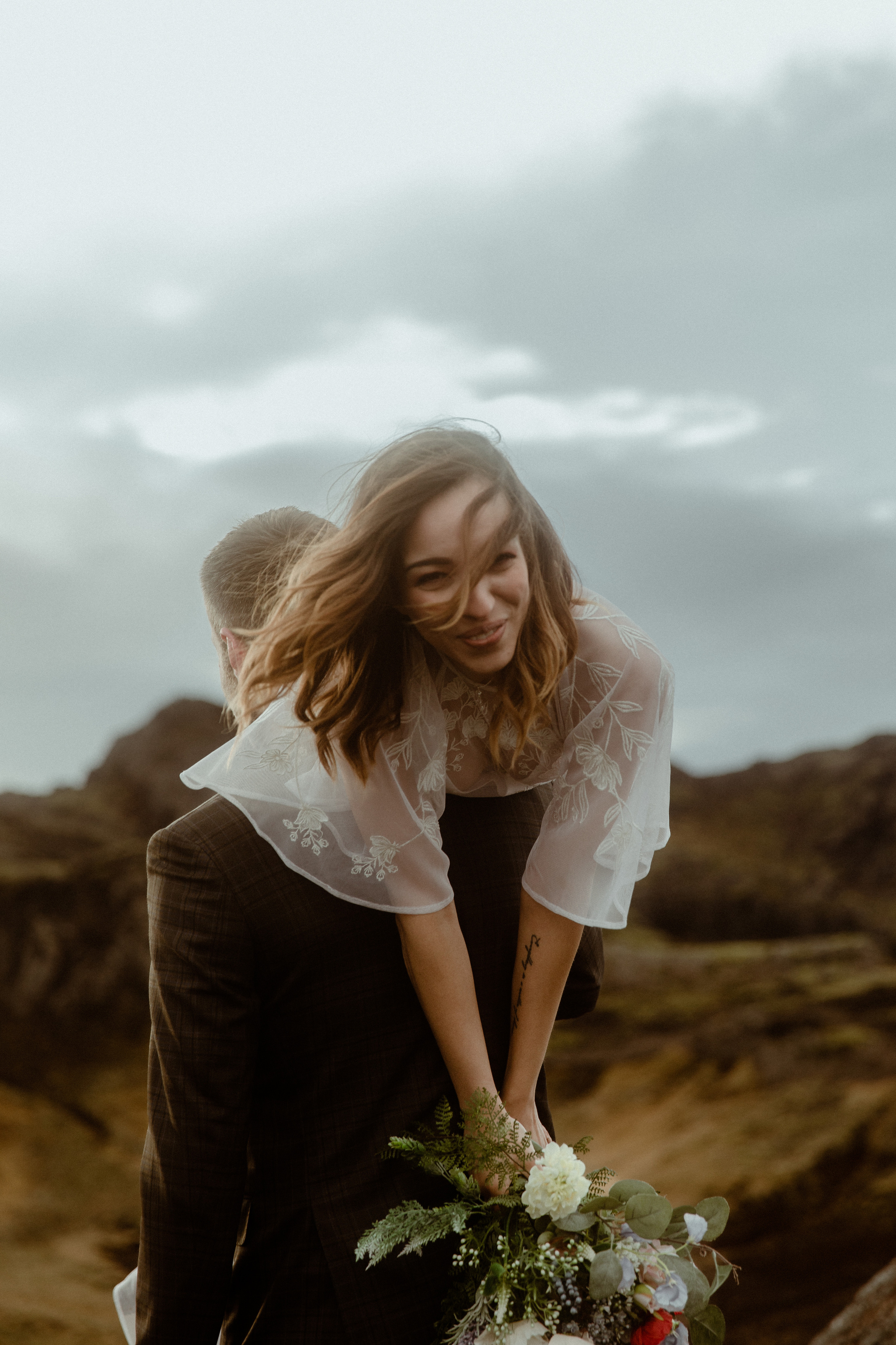 Iceland Private Waterfall Elopement. Iceland elopement photographer & videographer