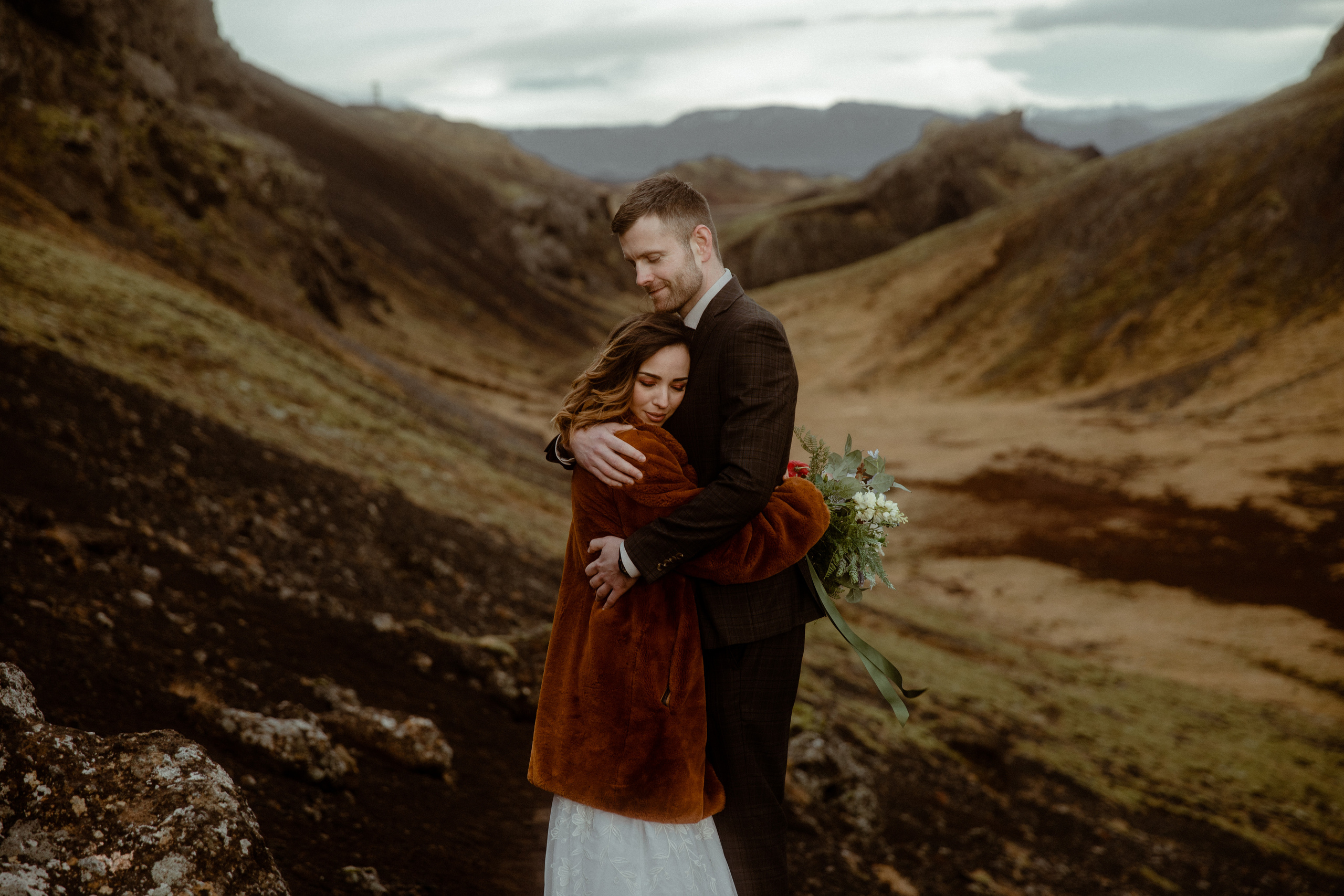 Iceland Private Waterfall Elopement. Iceland elopement photographer & videographer