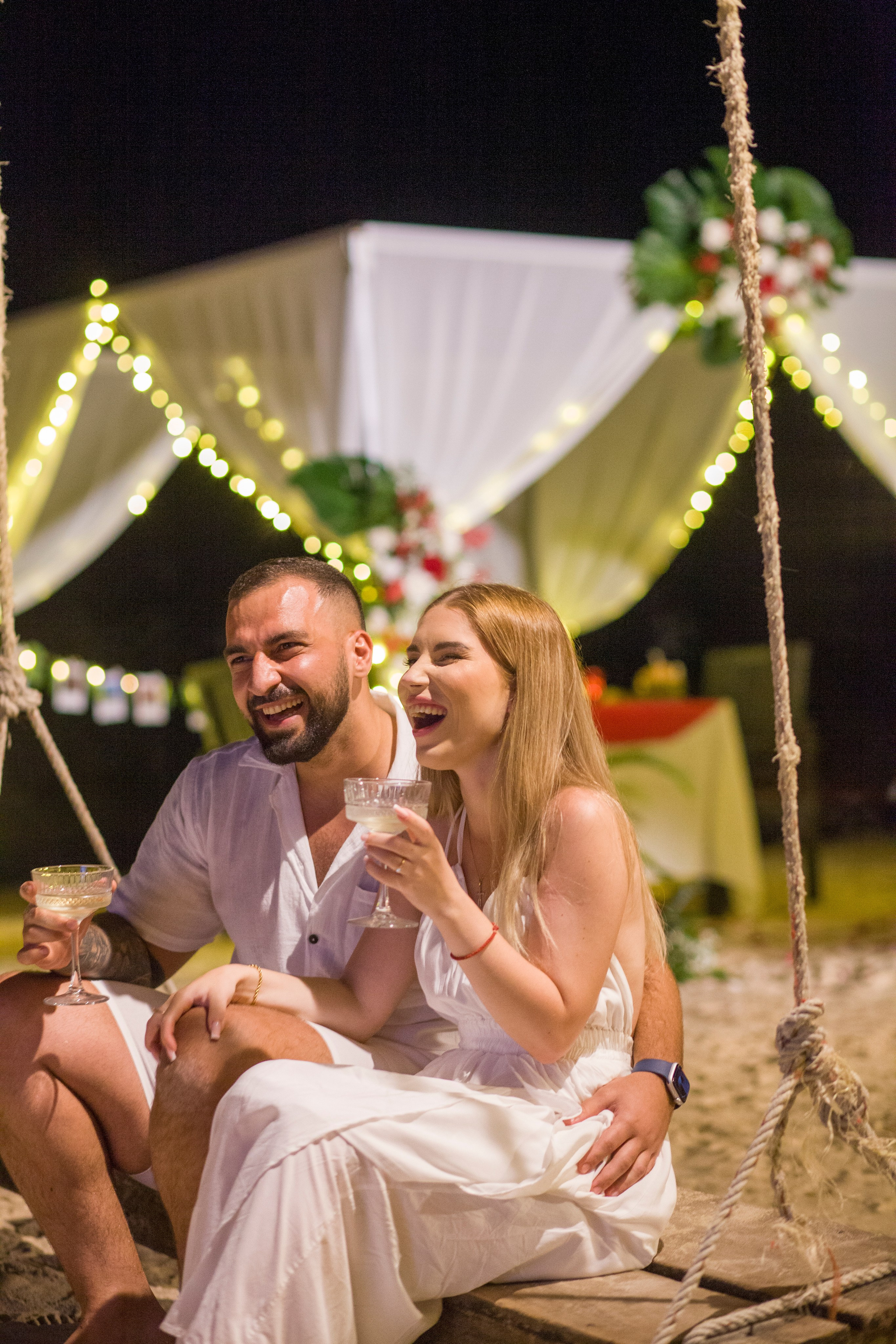 Private cinema. Romantic proposal on Koh Samui, Thailand