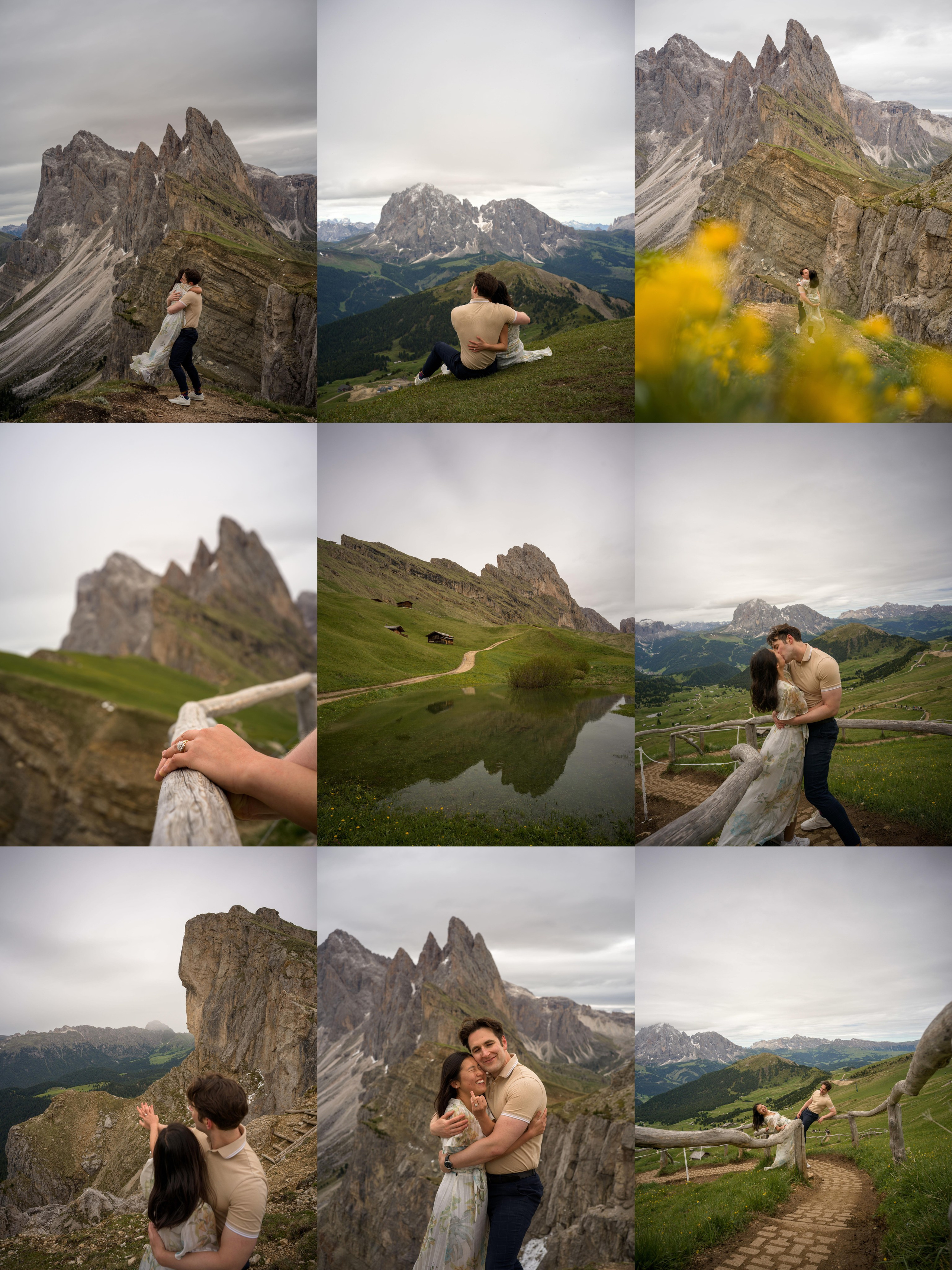 Proposal, Seceda, the Dolomites