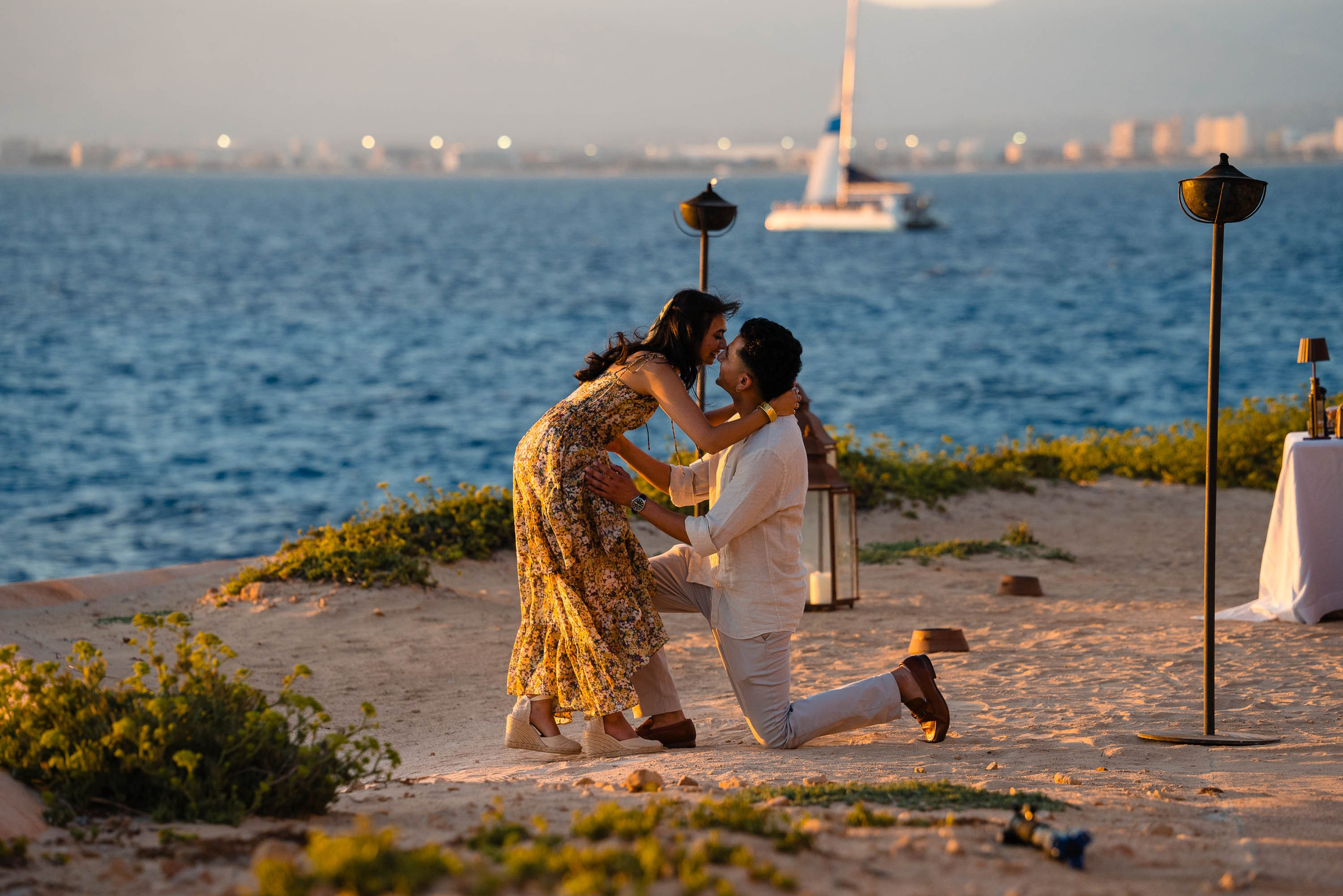 luxury surprise proposal by the Mediterranean at Hotel Cap Rocat Mallorca