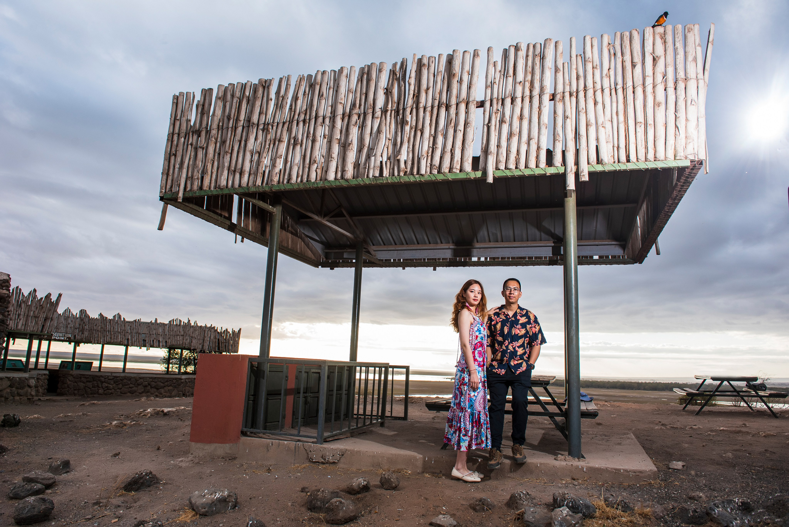 Couple portraits by Nick Ouma photography in Amboseli