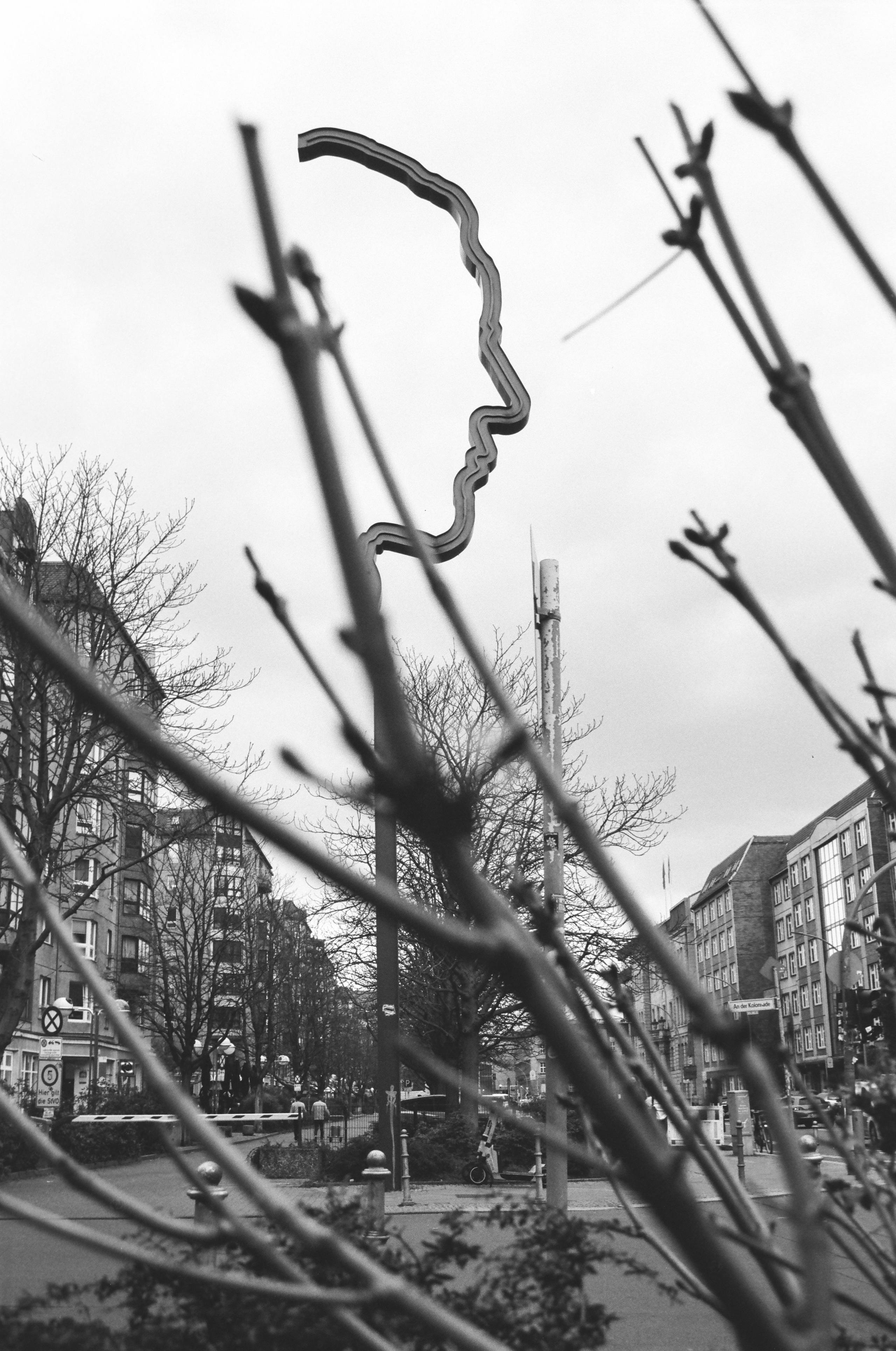 The Streets of Berlin in B&W