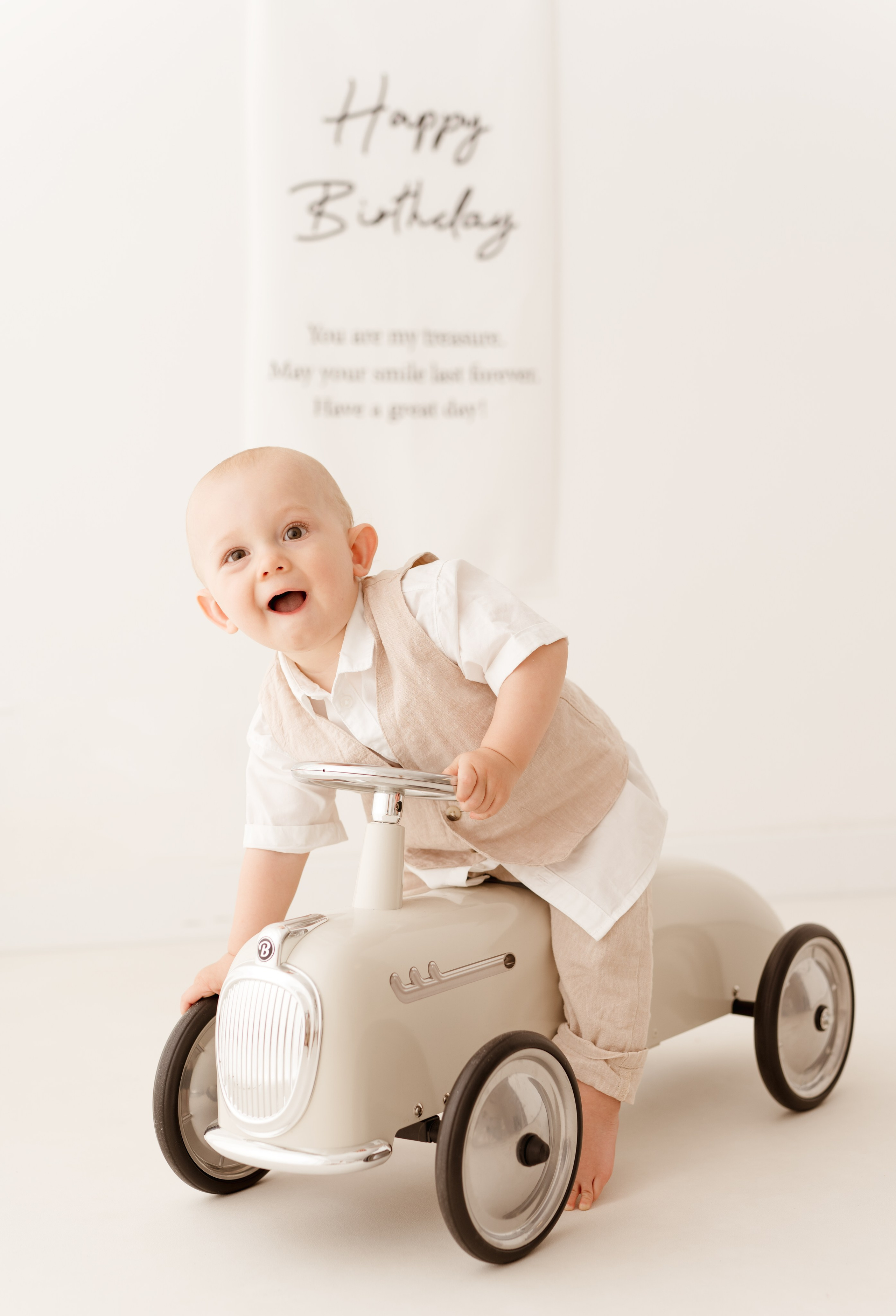 Sesja roczkowa Markusa. Fotograf Łódź - sesja ciążowa, noworodkowa, dziecięca. Studio w Łodzi