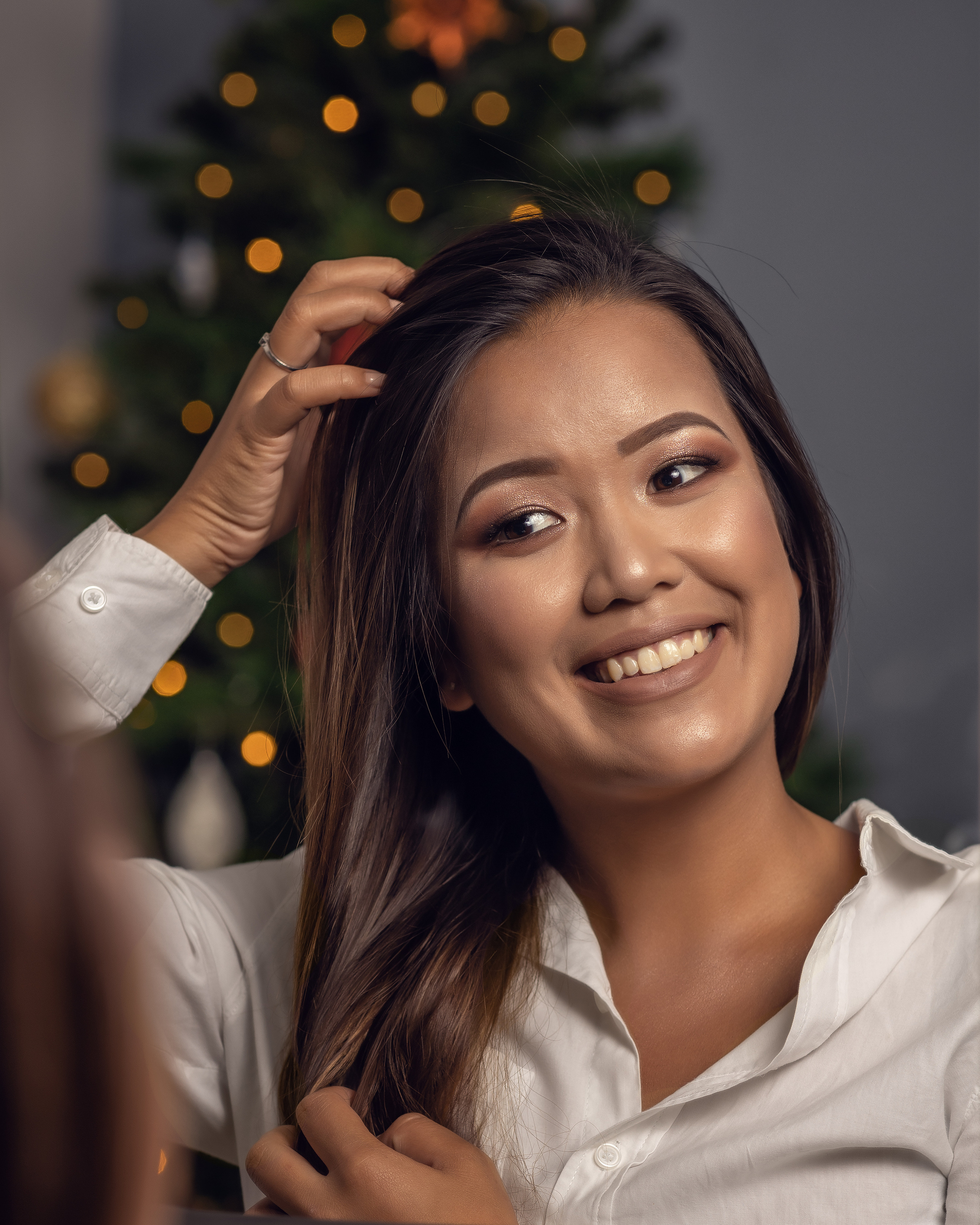 Fotoshooting mit schöner Linh