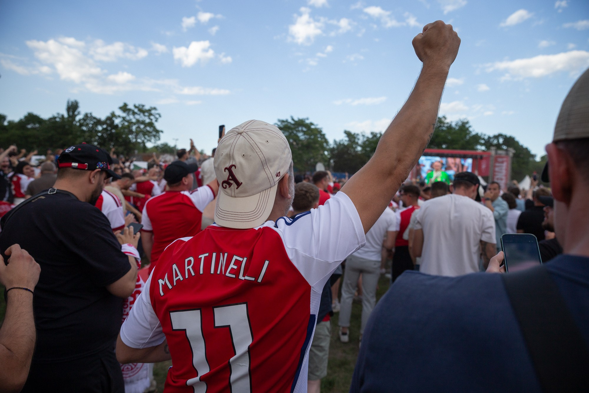 UEFA Champions League Final. Arsenal vs PSG. Budapest 2026. Arsenal Fan Zone. Photographer in Budapest — Yura Knyazev