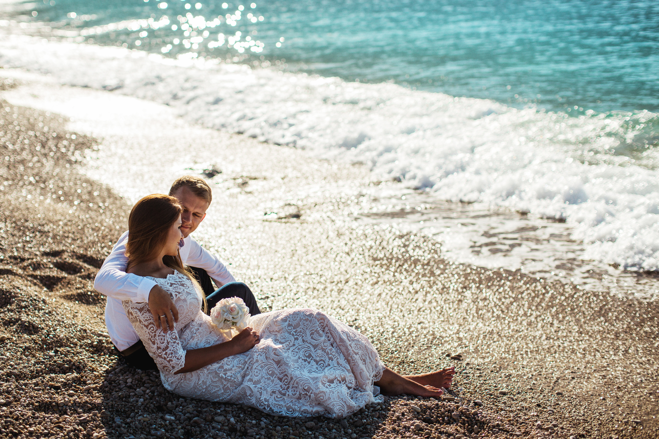 Свадебная фотосессия на пляже в бухте Олюдениз, Фетхие. Фотограф в Каппадокии / Julia Ganch