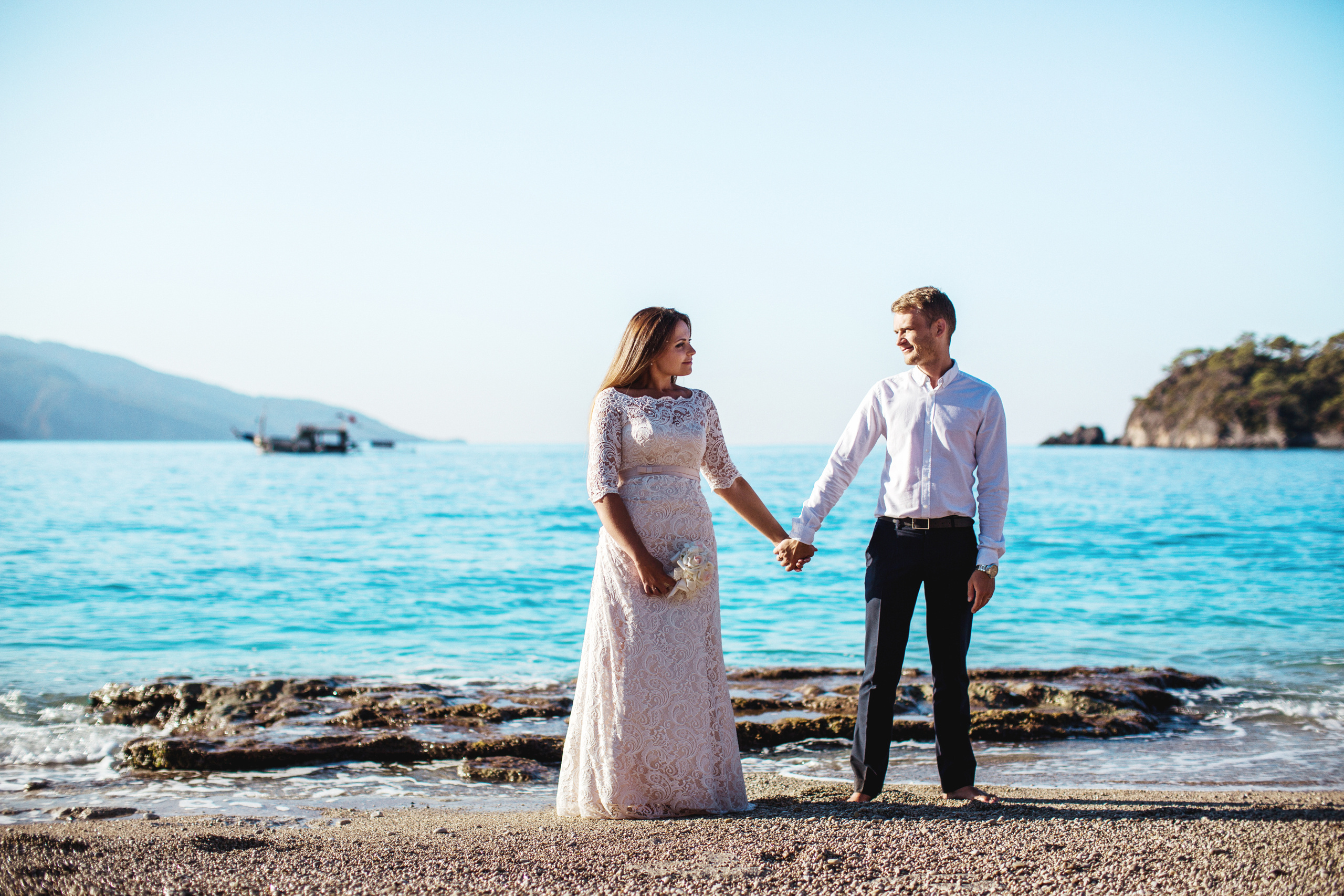 Свадебная фотосессия на пляже в бухте Олюдениз, Фетхие. Фотограф в Каппадокии / Julia Ganch
