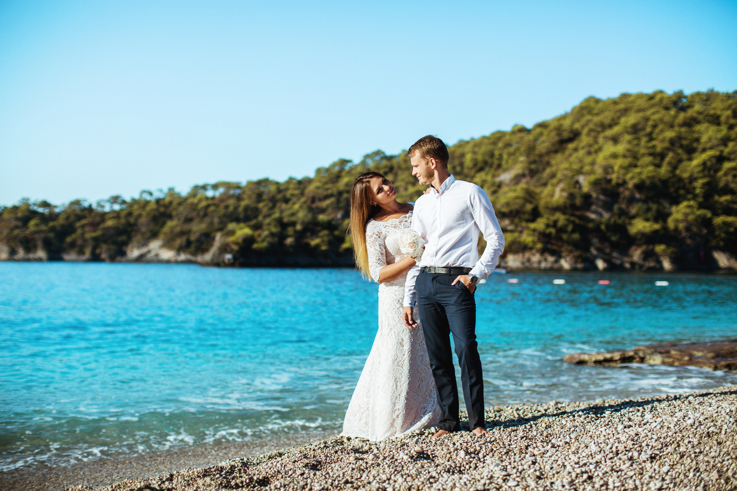 Свадебная фотосессия на пляже в бухте Олюдениз, Фетхие. Фотограф в Каппадокии / Julia Ganch