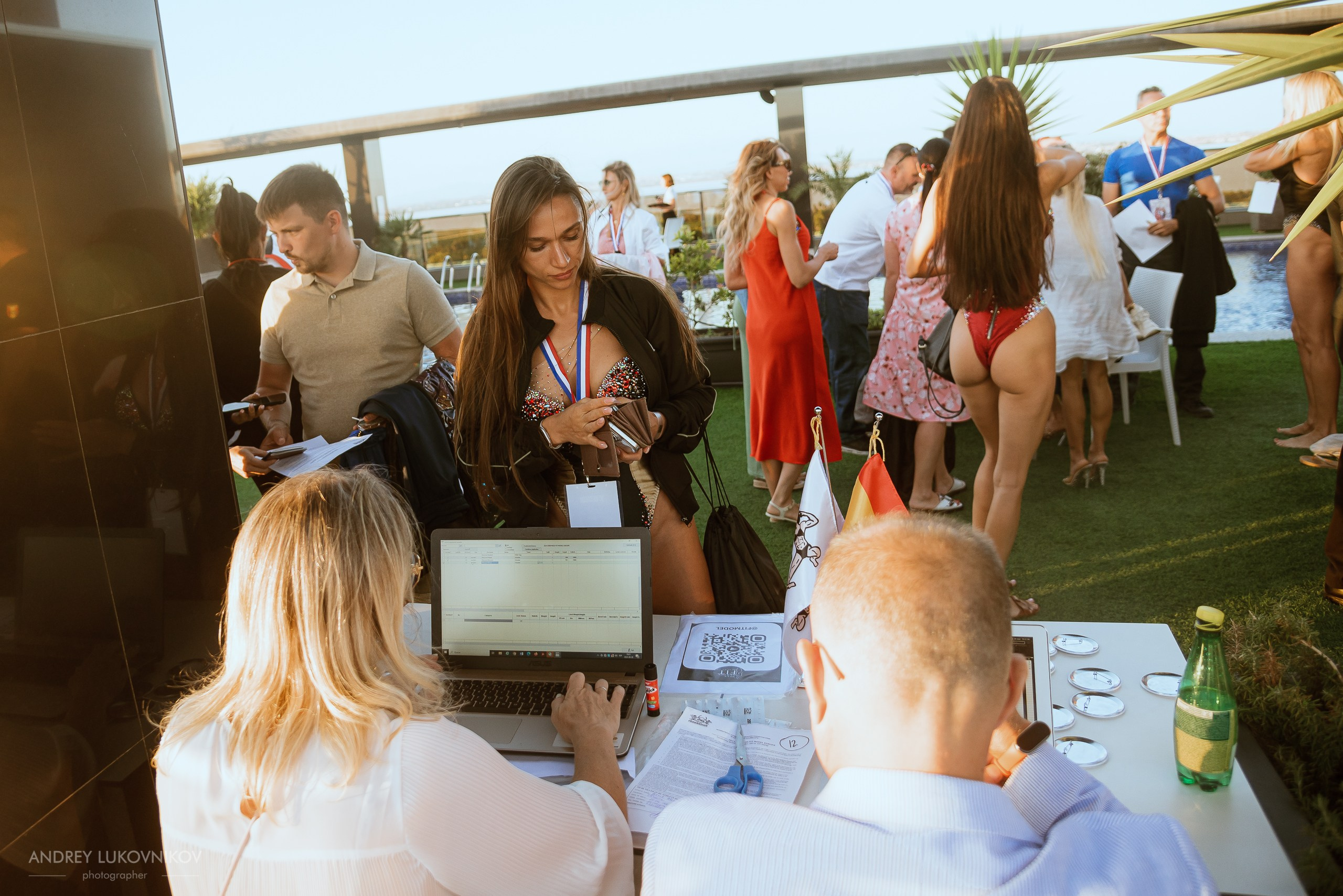 Photoshoot of the IFBB Miss Fit Model Europe 2024 registration in Torrevieja