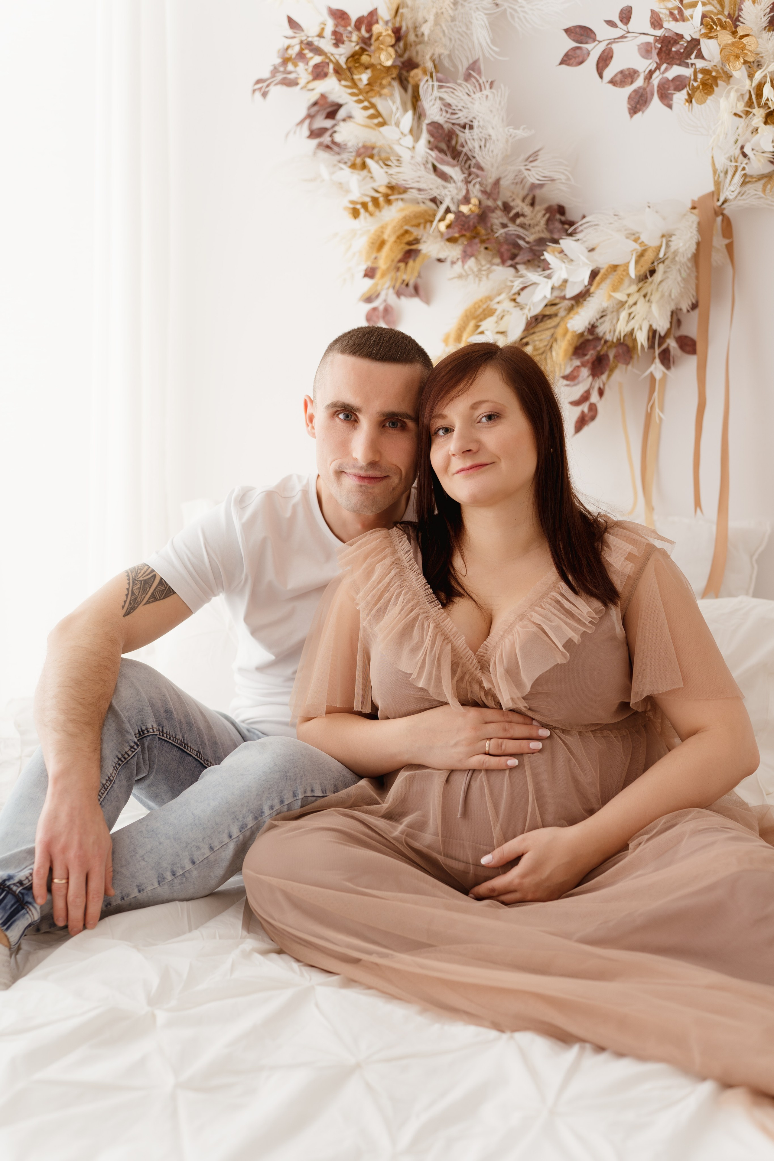 Sesja rodzinno-ciążowa. Fotograf Łódź - sesja ciążowa, noworodkowa, dziecięca. Studio w Łodzi