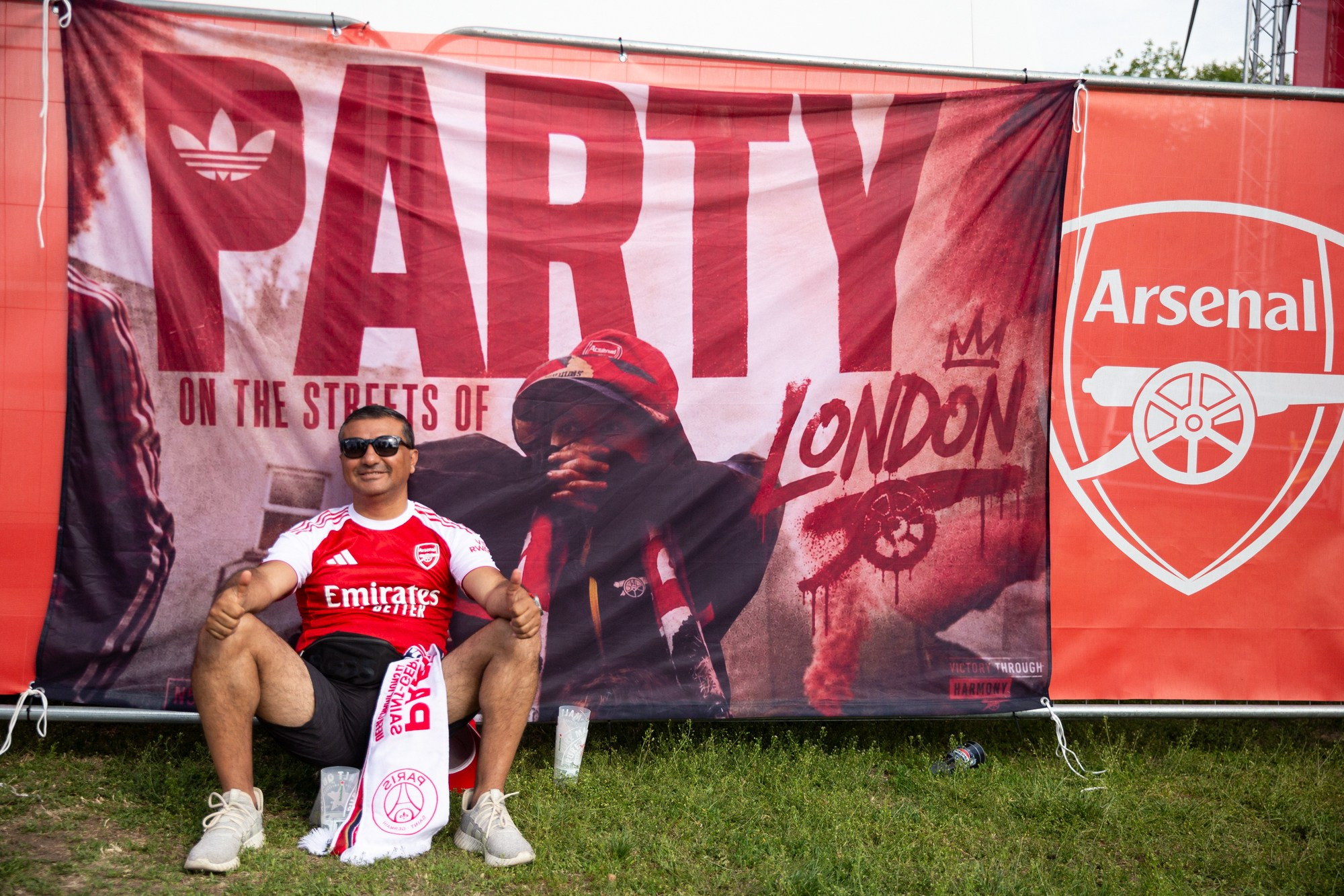 UEFA Champions League Final. Arsenal vs PSG. Budapest 2026. Arsenal Fan Zone. Photographer in Budapest — Yura Knyazev