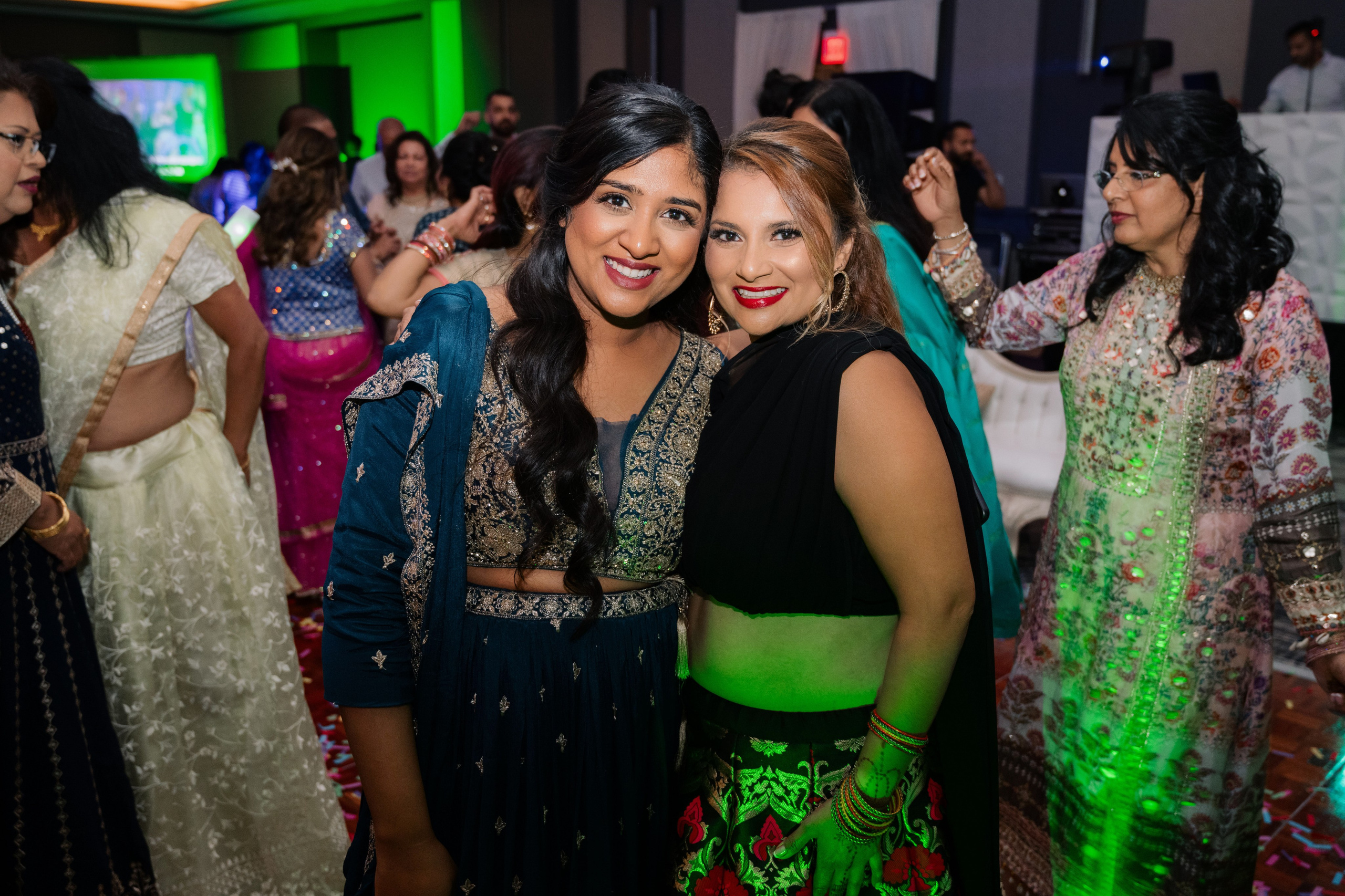 two women in a party