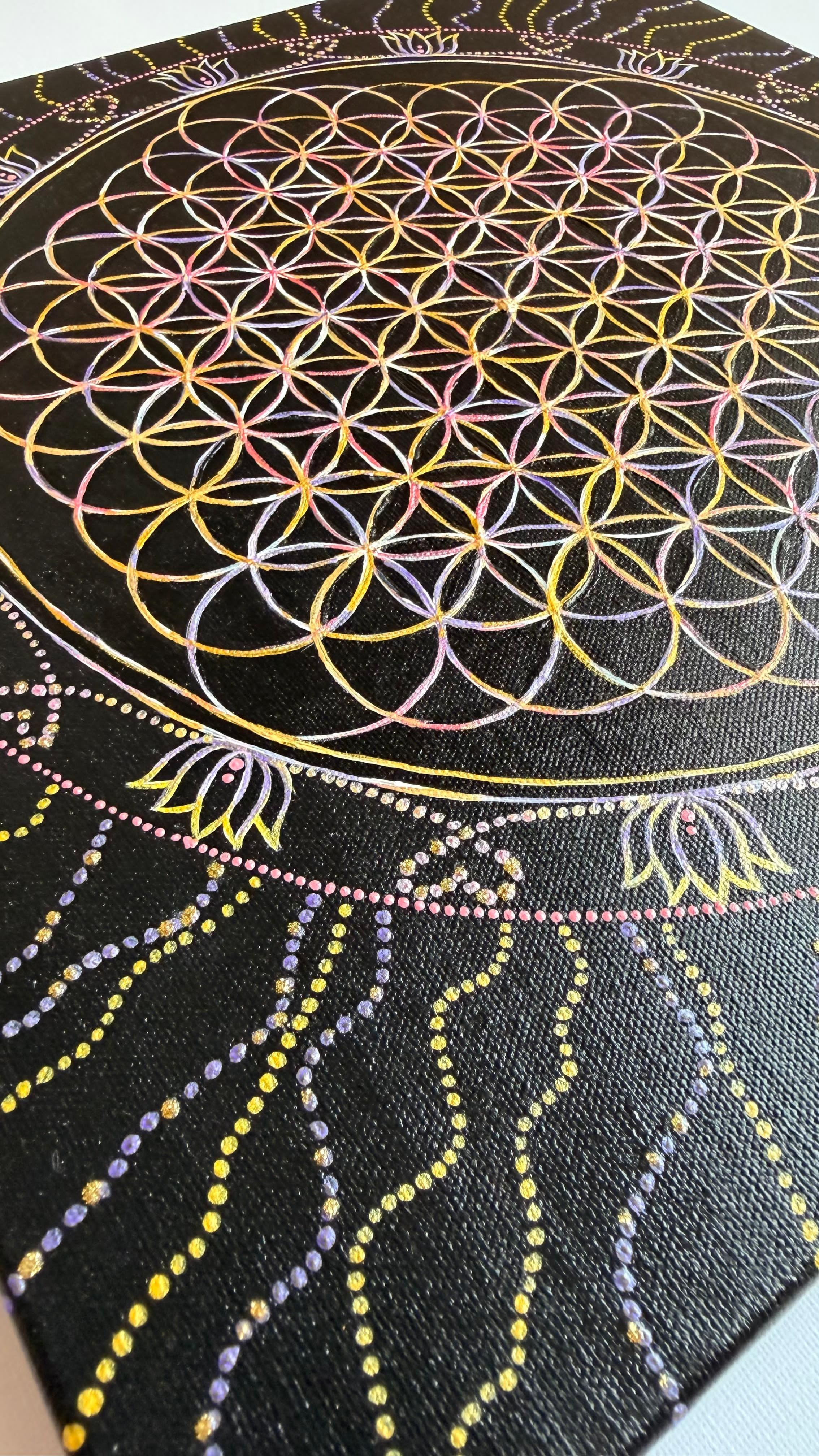 Fruit of Life. Sacred Mandalas & Spiritual Art | Original Oil & Acrylic Paintings | Ksenia Sabrosa