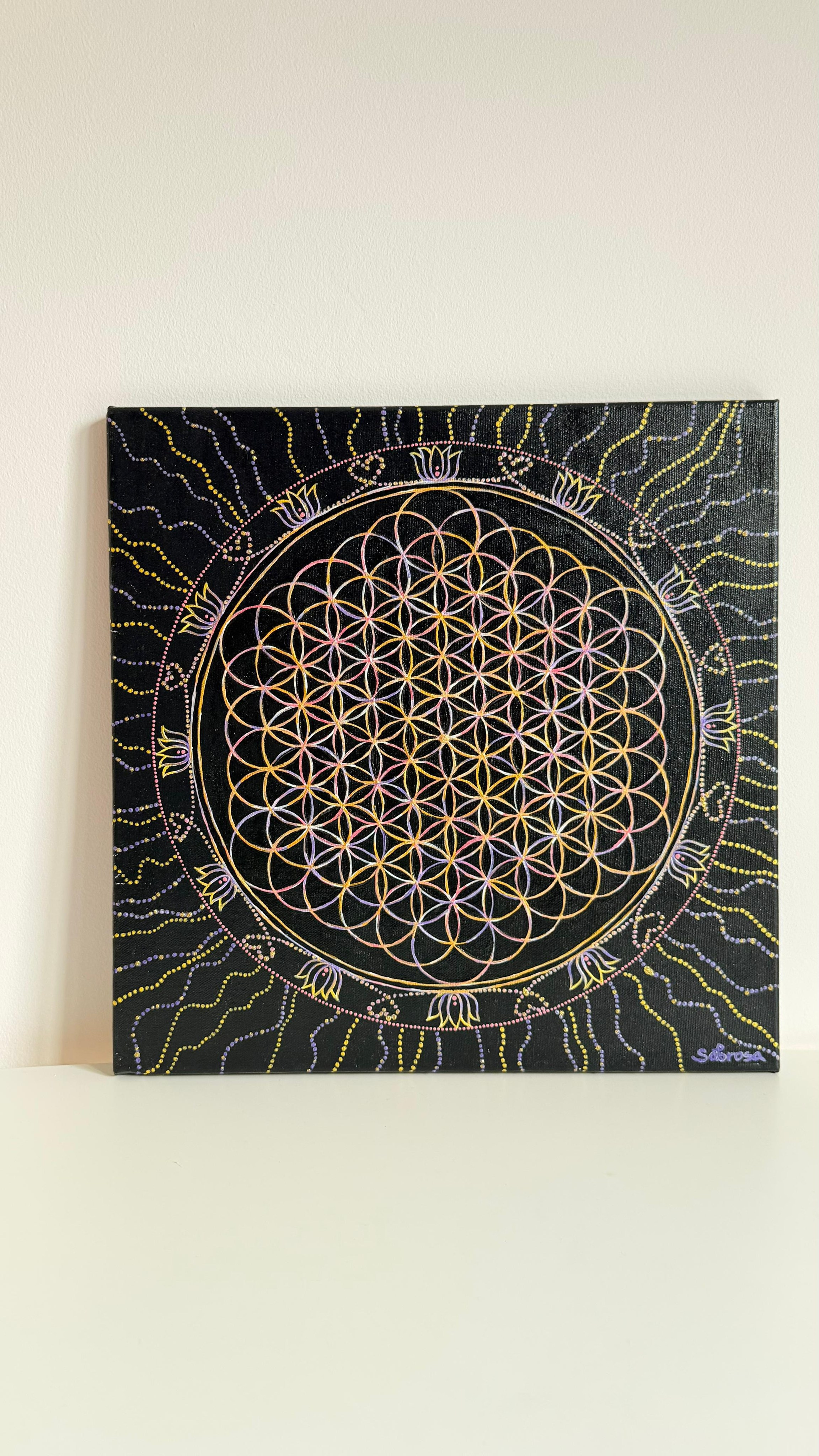 Fruit of Life. Sacred Mandalas & Spiritual Art | Original Oil & Acrylic Paintings | Ksenia Sabrosa