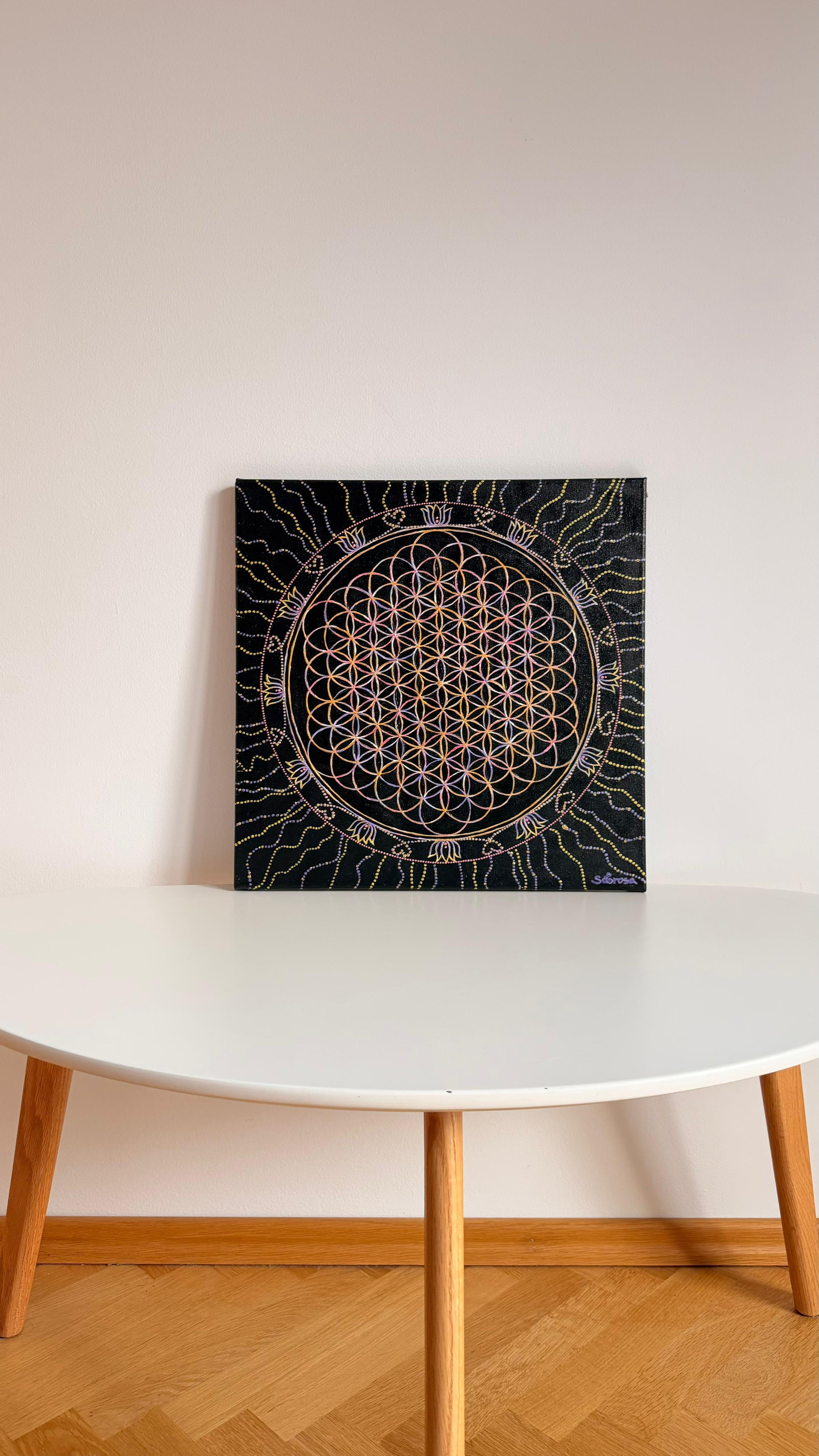 Fruit of Life. Sacred Mandalas & Spiritual Art | Original Oil & Acrylic Paintings | Ksenia Sabrosa