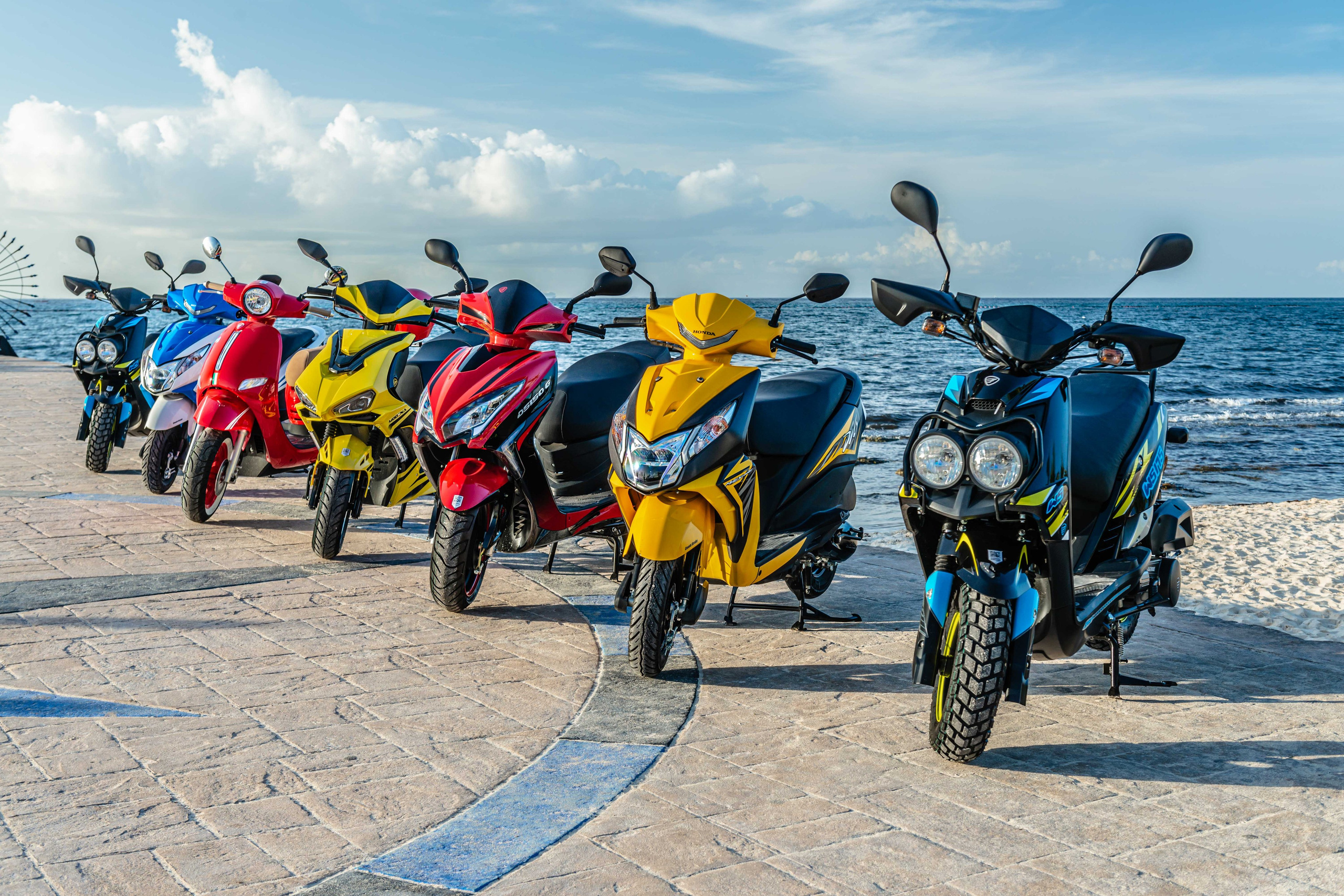 Scooter Photography for Rental Website in Mexico. PHOTOGRAPHER QUINTANA ROO