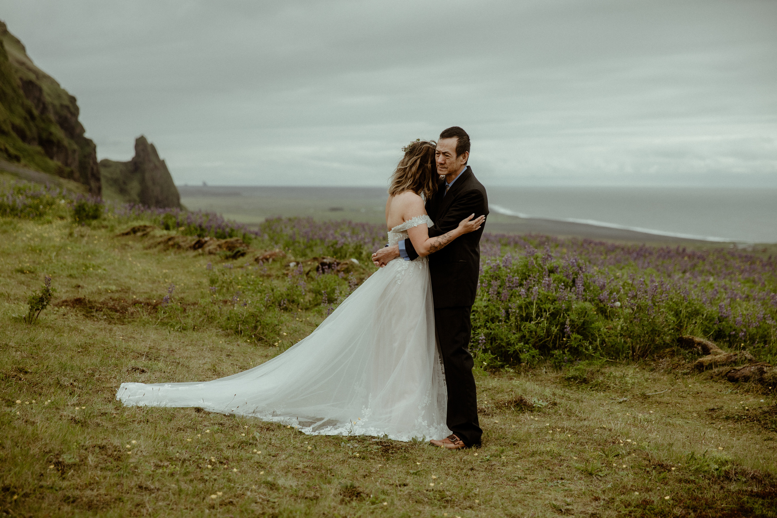 Kvernufoss Waterfall Elopement. Iceland elopement photographer & videographer