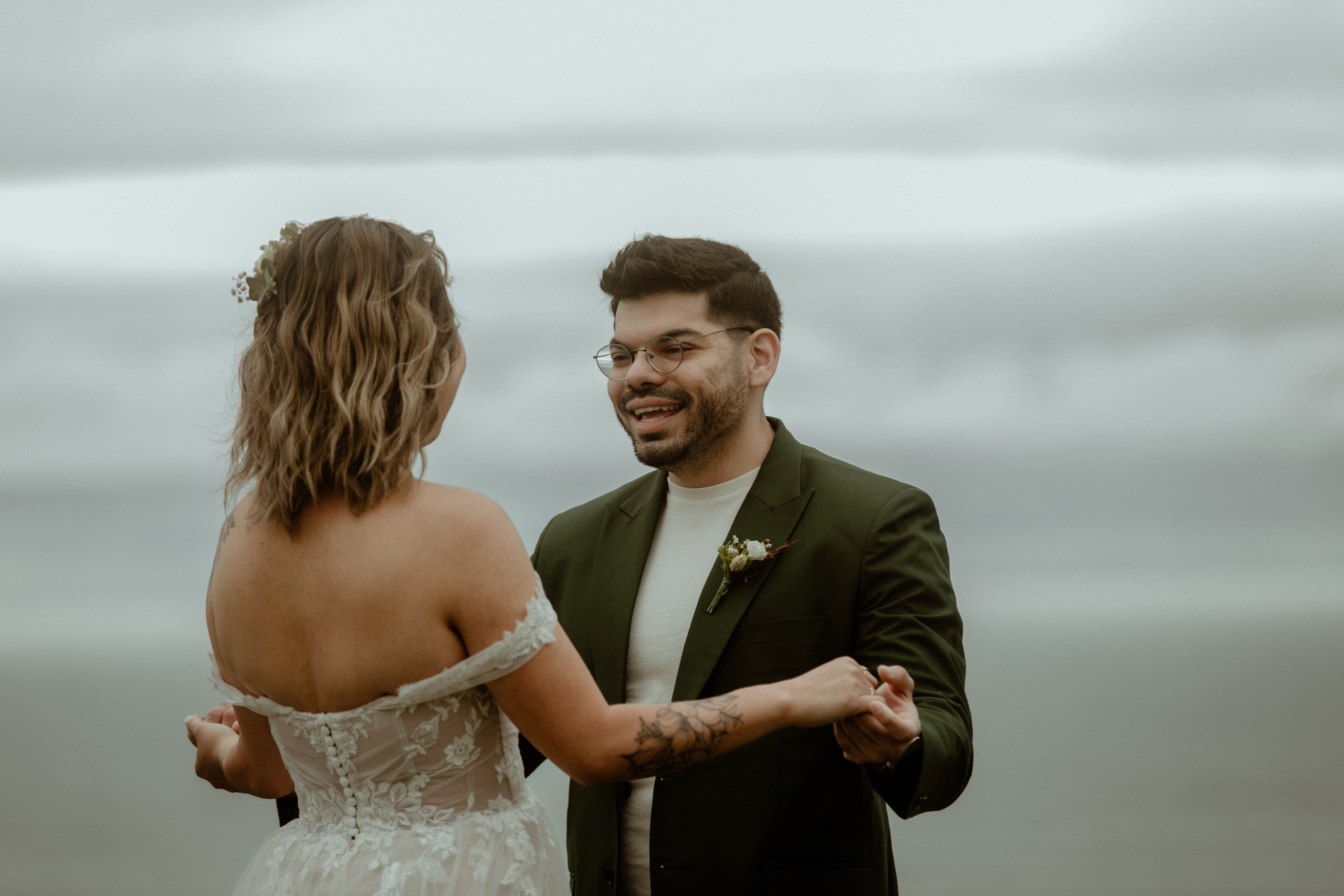 Kvernufoss Waterfall Elopement. Iceland elopement photographer & videographer