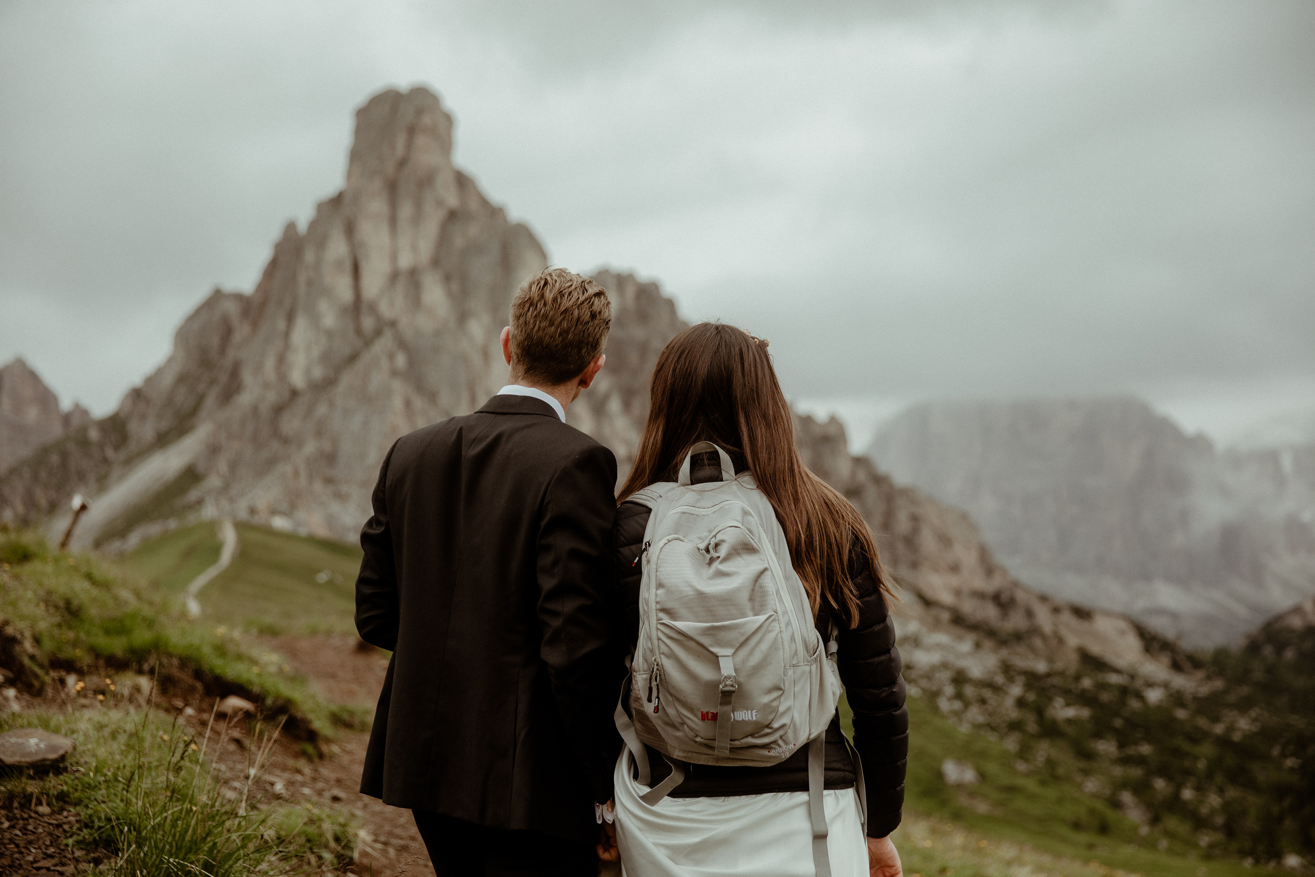 Elopement in the middle of Dolomites. Iceland elopement photographer & videographer