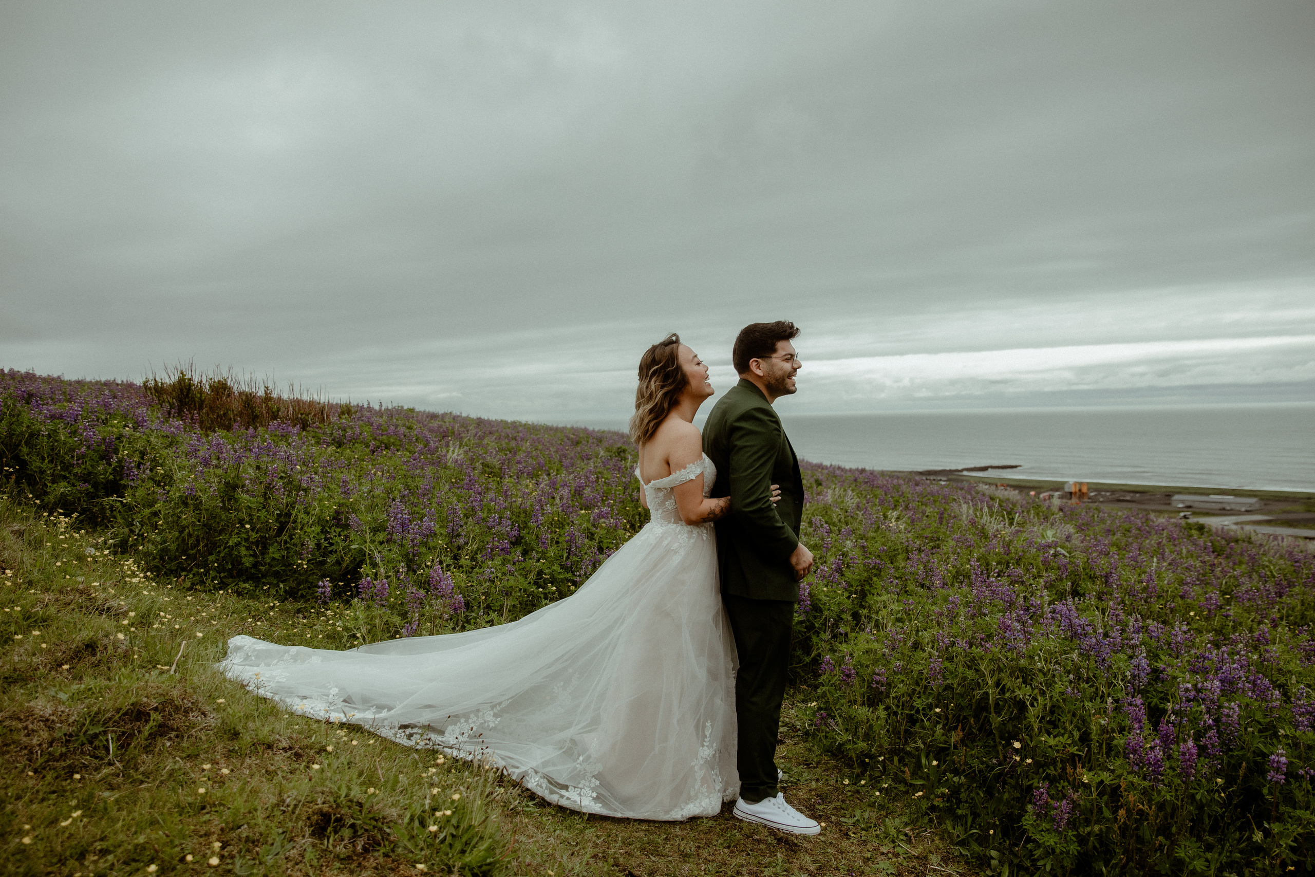 Kvernufoss Waterfall Elopement. Iceland elopement photographer & videographer