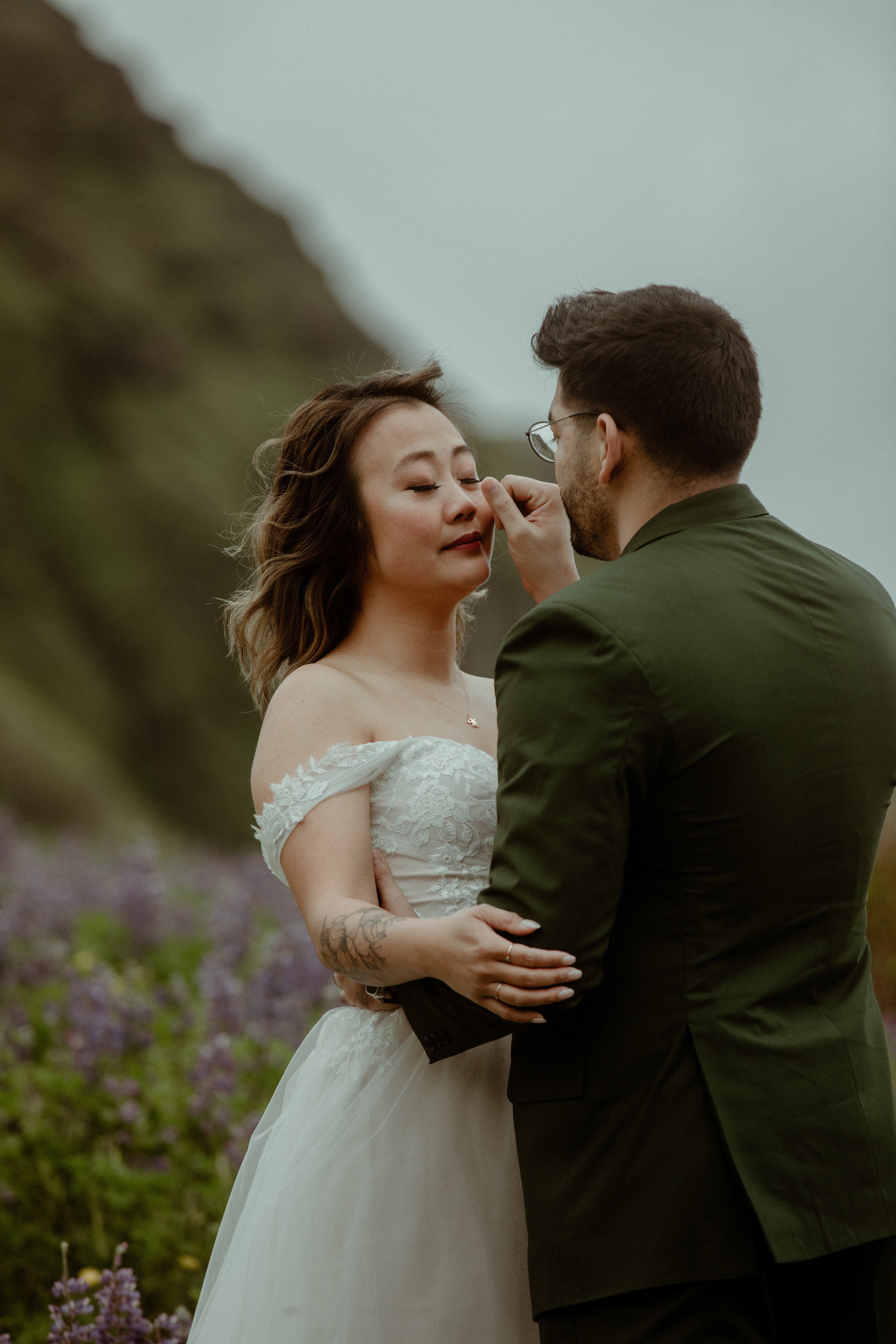Kvernufoss Waterfall Elopement. Iceland elopement photographer & videographer