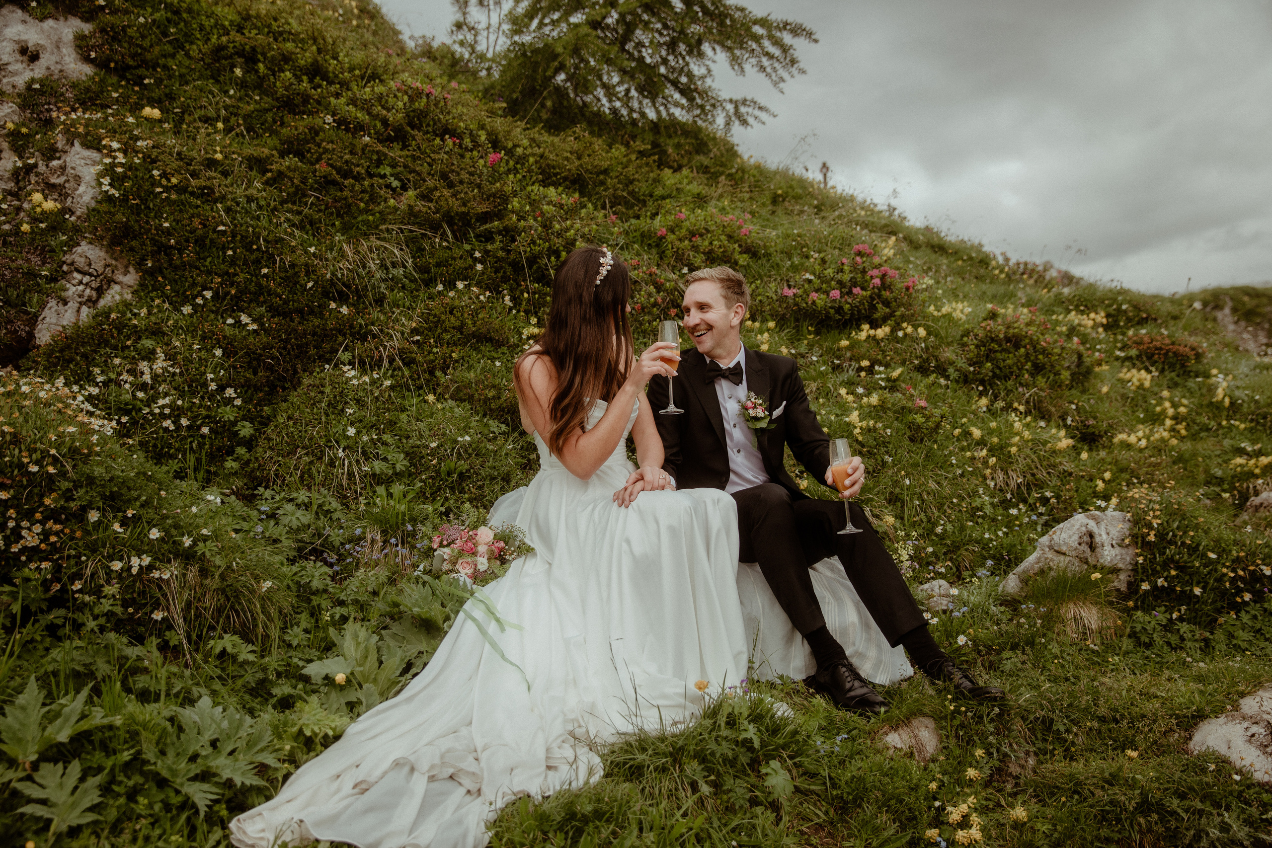 Elopement in the middle of Dolomites. Iceland elopement photographer & videographer