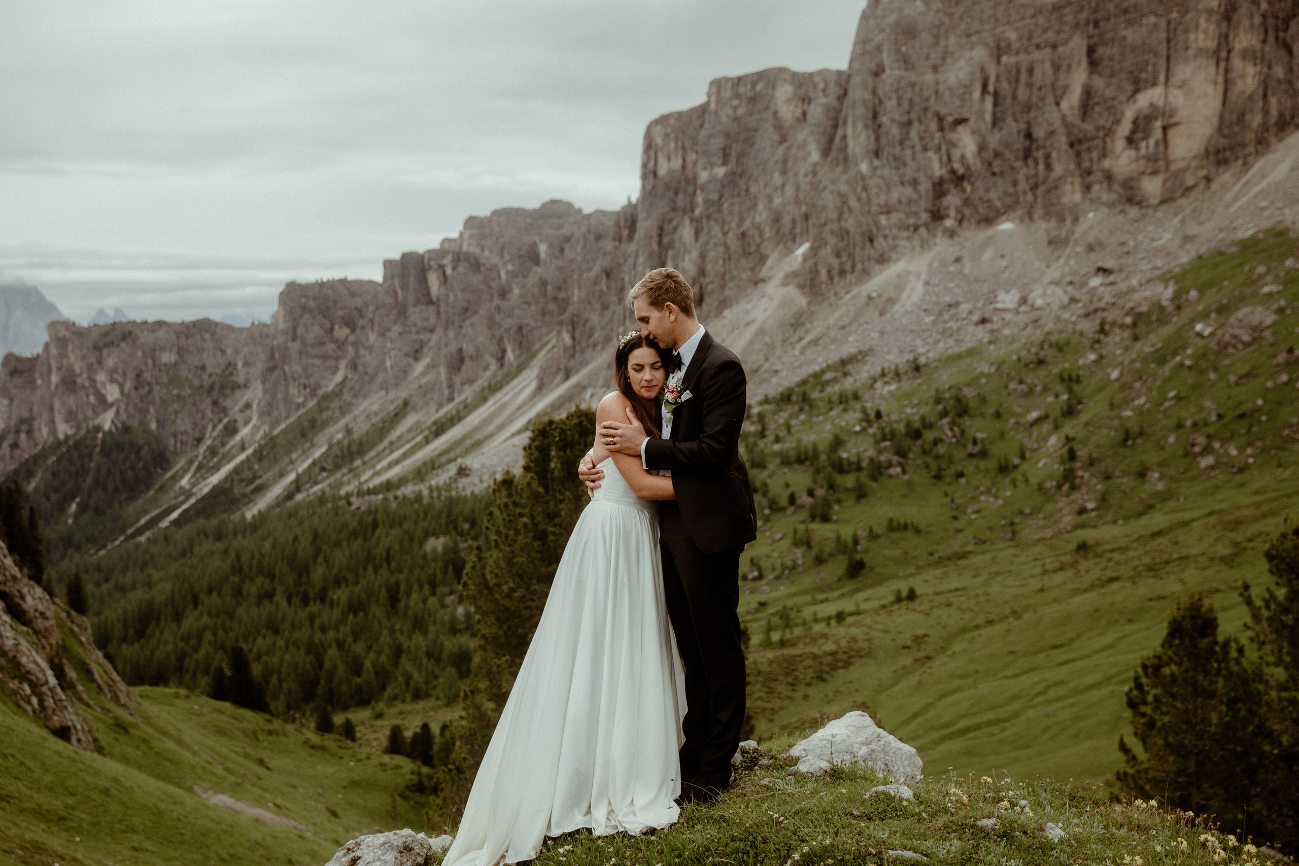 Elopement in the middle of Dolomites. Iceland elopement photographer & videographer