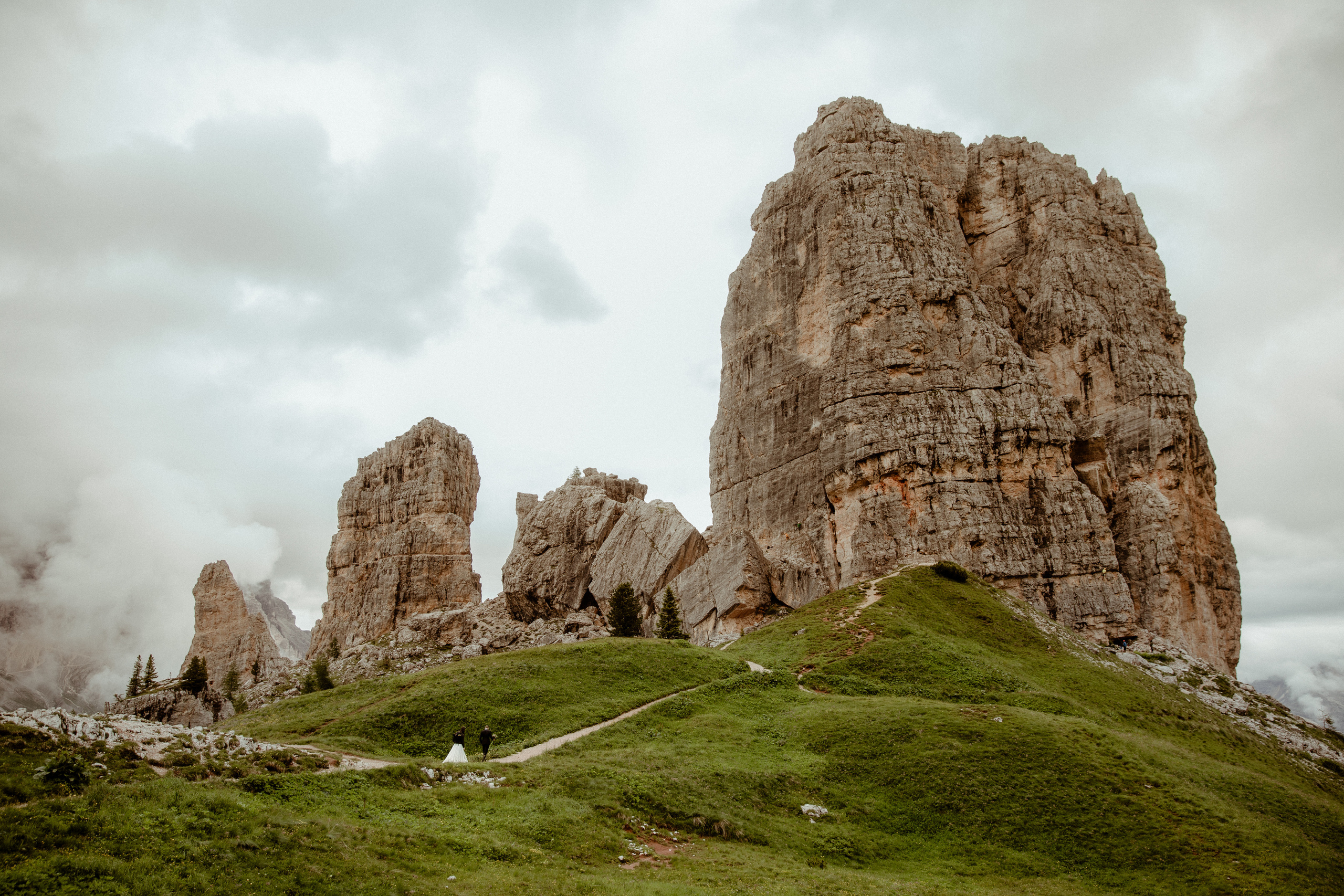 Elopement in the middle of Dolomites. Iceland elopement photographer & videographer