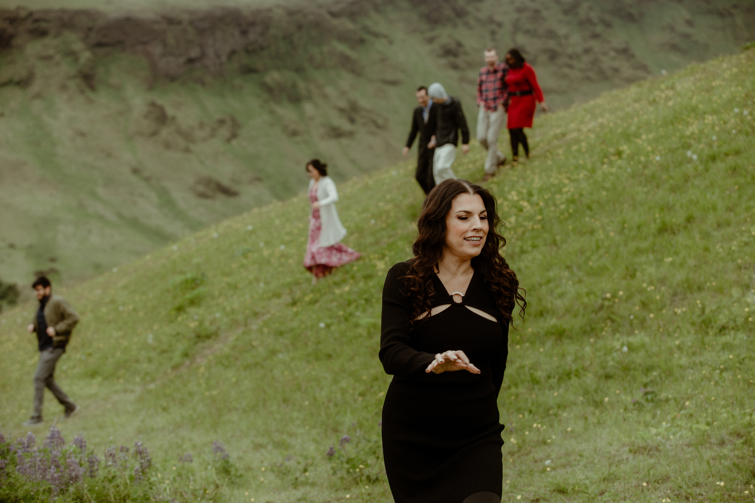 Kvernufoss Waterfall Elopement. Iceland elopement photographer & videographer